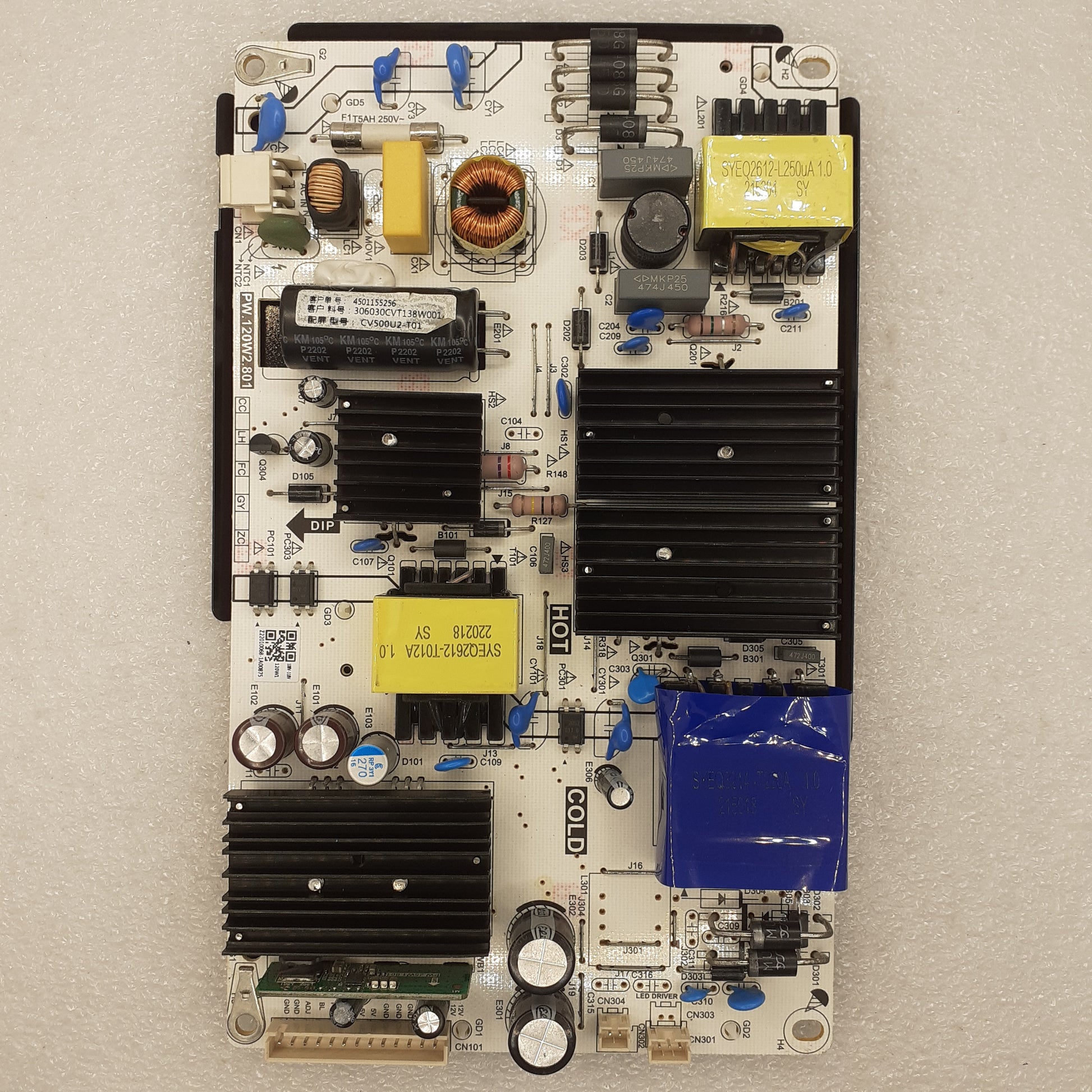 CARTE D'ALIMENTATION CV500U2-T01 pour Télé FPS EL50LUHD