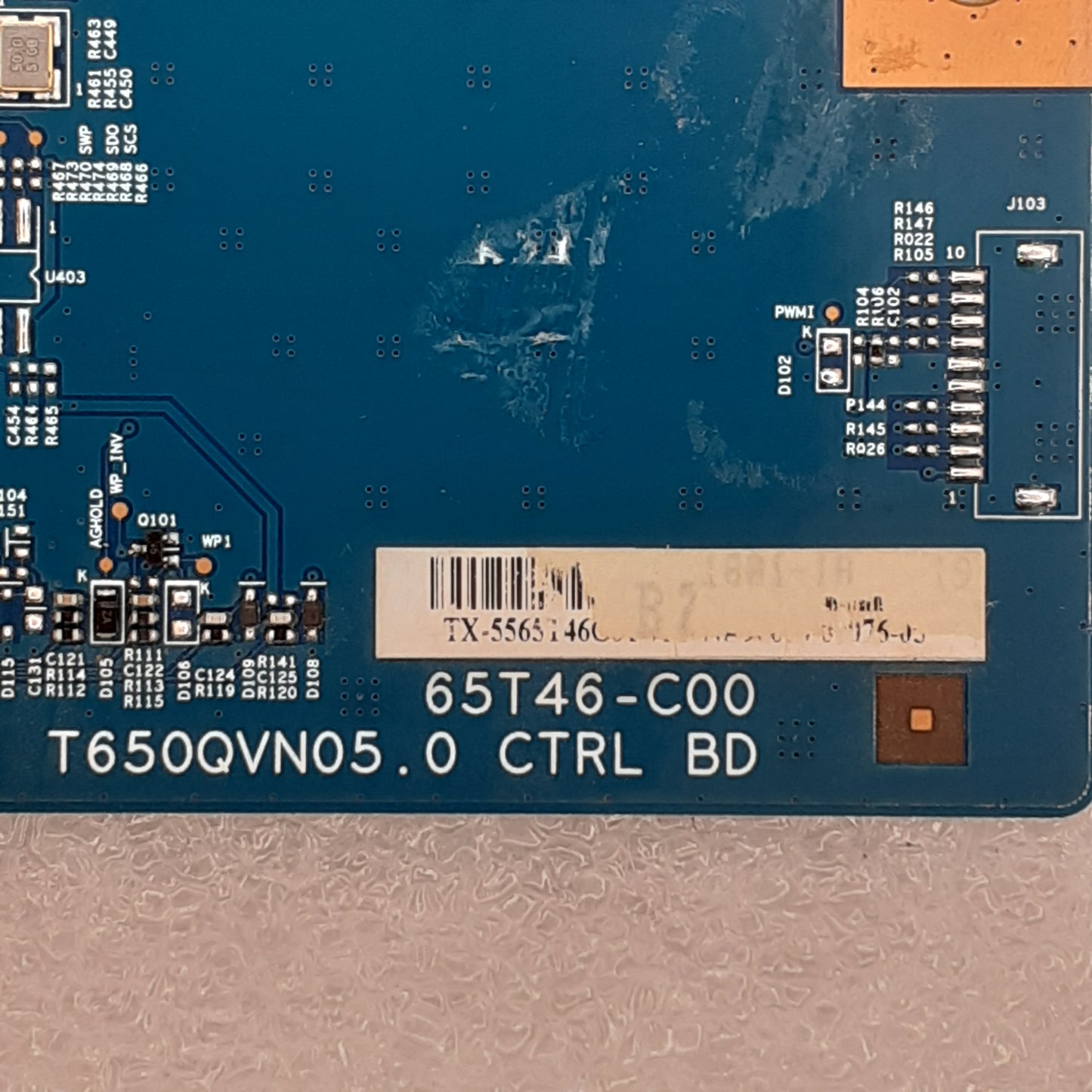 CARTE T-CON 65T46-C00 T650QVN05.0 pour Télé SMART-TECH LE-6566UDS