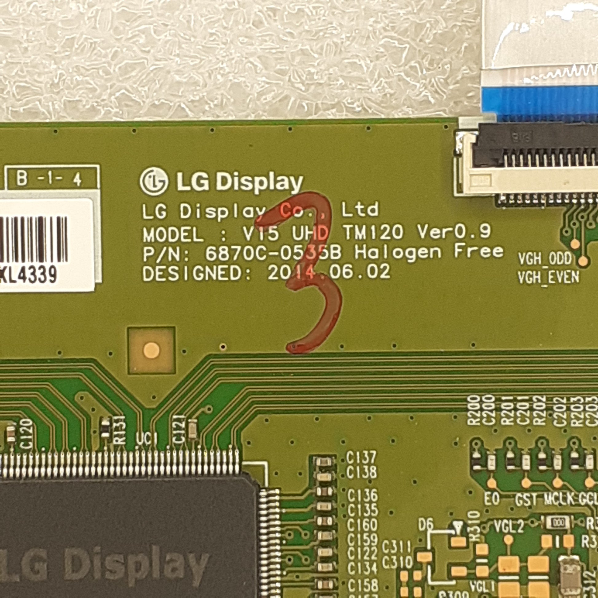 Carte T-CON LG 6870c-0535b pour Télé PHILIPS  55PUS6412/O12