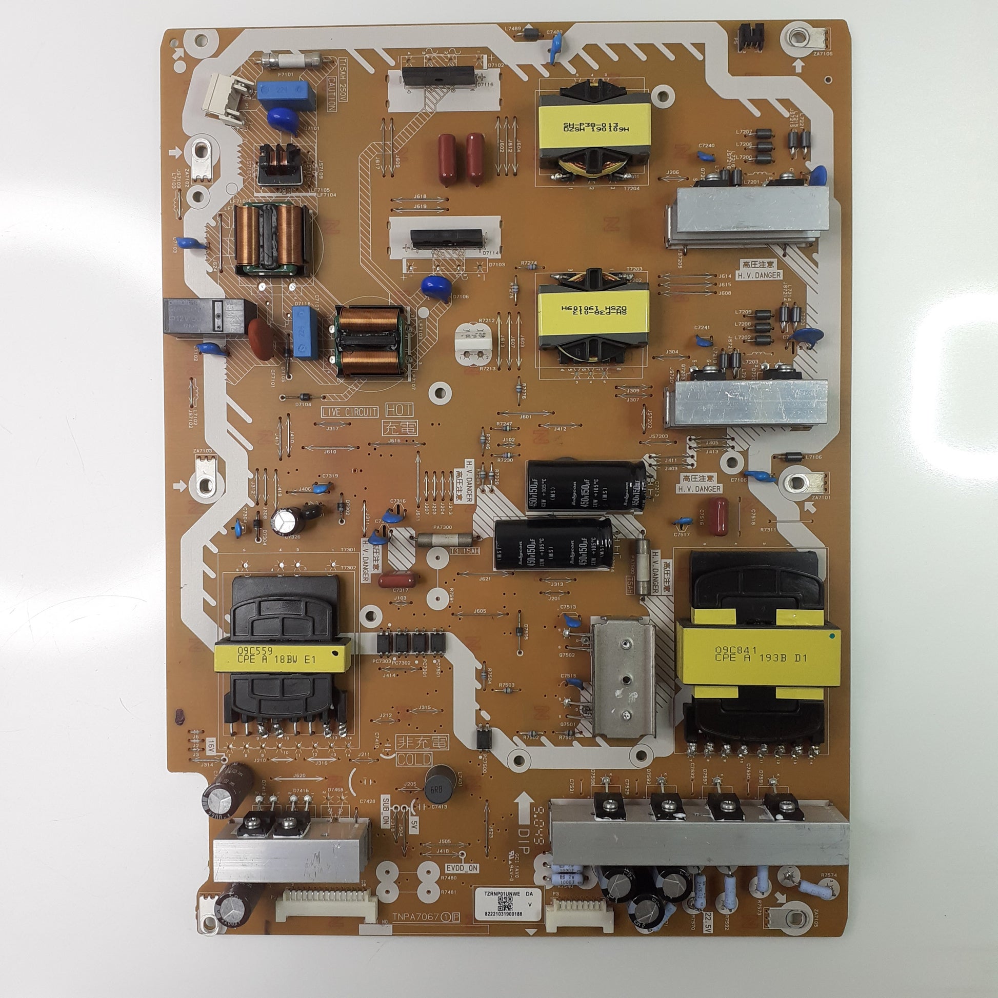 CARTE D'ALIMENTATION TZRNP01UNWE pour Télé PANASONIC TX-55GZ1500E