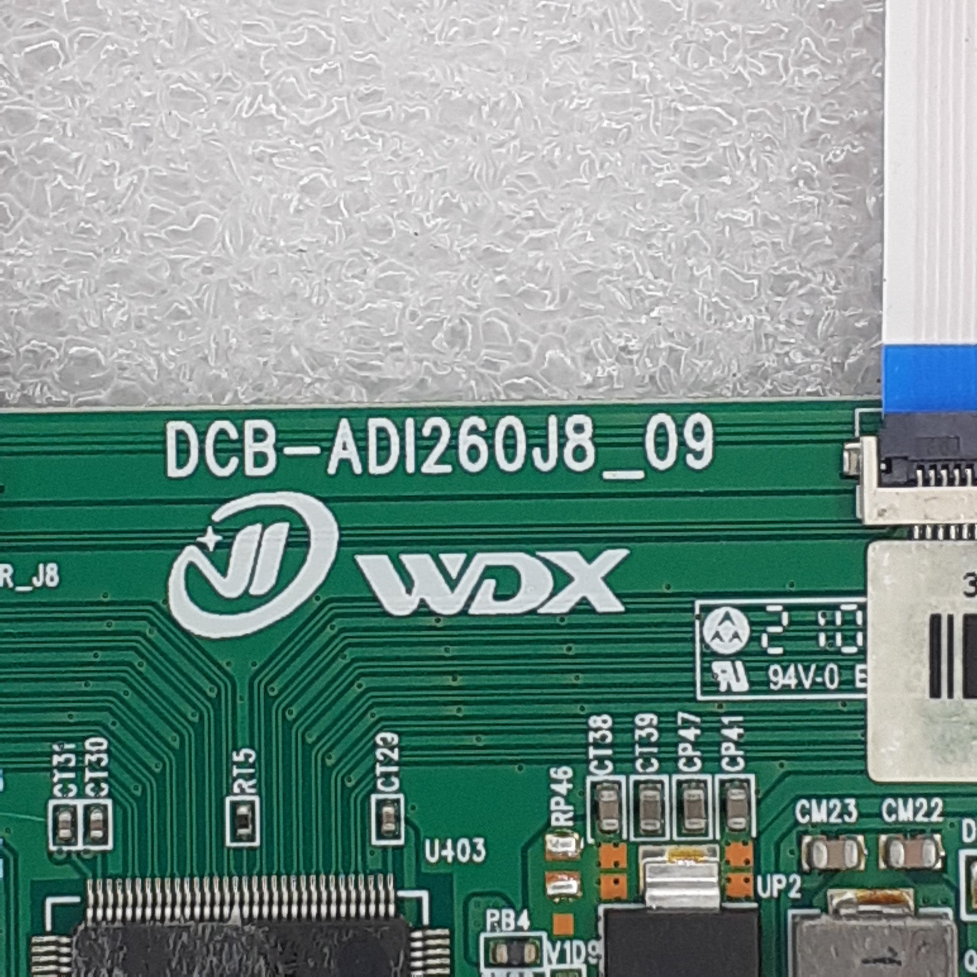carte T-CON WDX DCB-ADI260J8_09 T550QVN08.4 UHD pour télé SMART-TECH  SMT65E1MUC2
