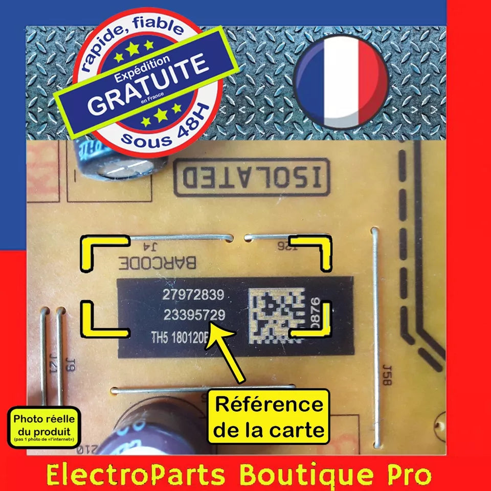 Carte d'alimentation VESTEL 17IPS72 23395729  pour télé HAIER  LEU55V300S