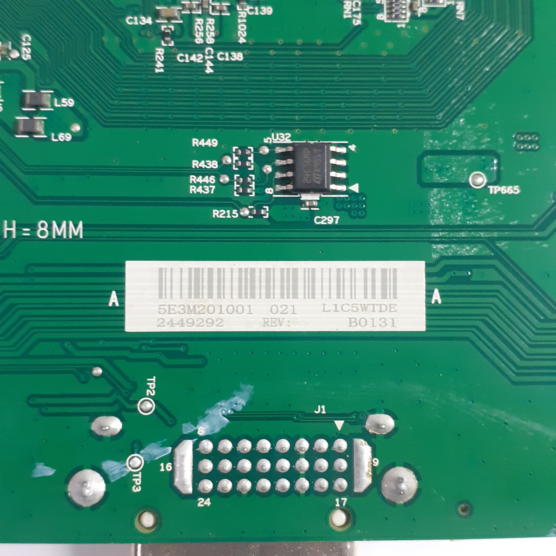 CARTE PRINCIPALE 5E3M201001 021 2449292 B0131 pour moniteur IIYAMA PL2760Q