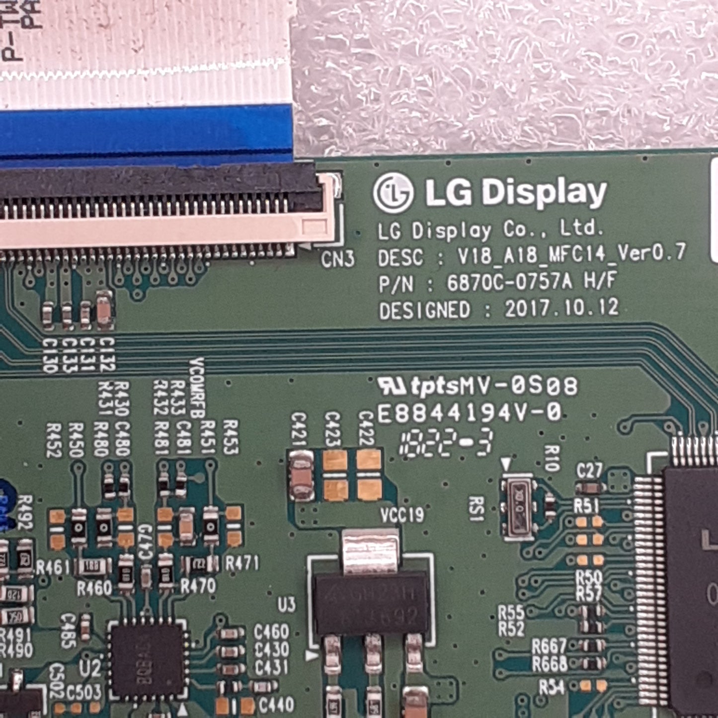 CARTE T-CON LG 6870c-0757A pour Télé PANASONIC  TX-55FX623E