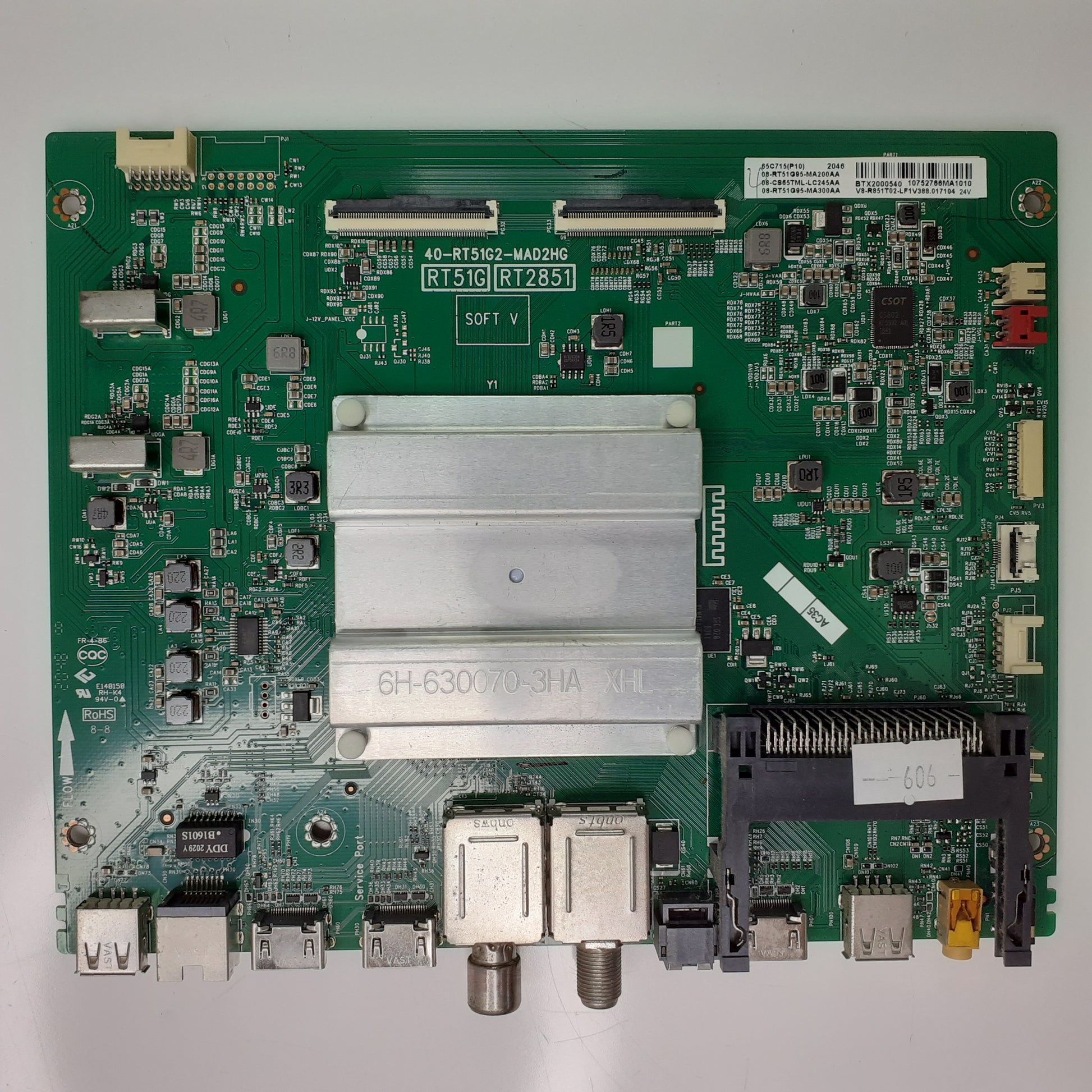CARTE PRINCIPALE 08-RT51Q65-MA200AA pour Télé TCL 65C715