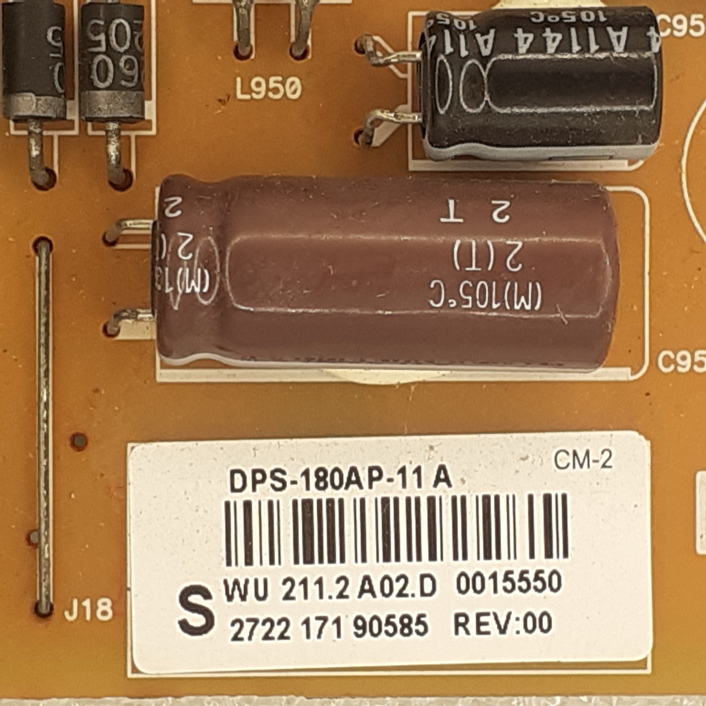 CARTE D'ALIMENTATION 272217190585 / 2722 171 90585 REV:00 pour Télé PHILIPS 55 pouces