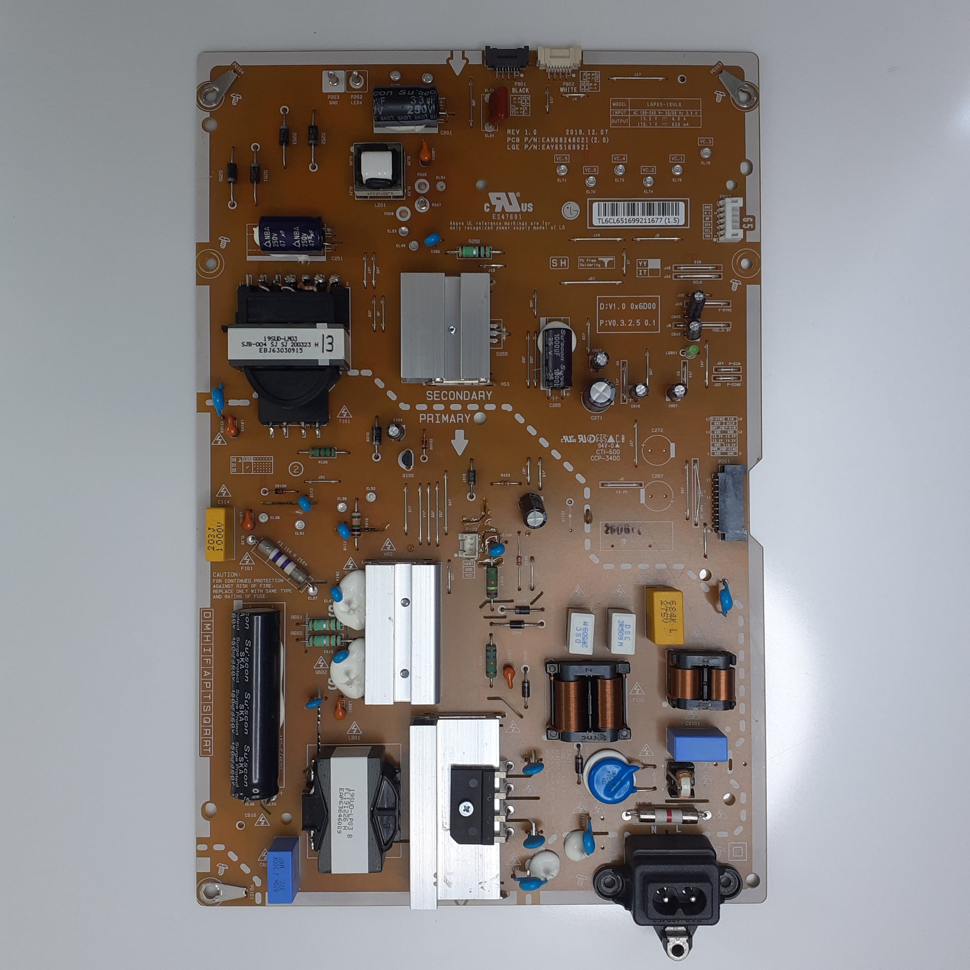 CARTE D'ALIMENTATION EAY65169921 pour Télé LG  65NANO866NA