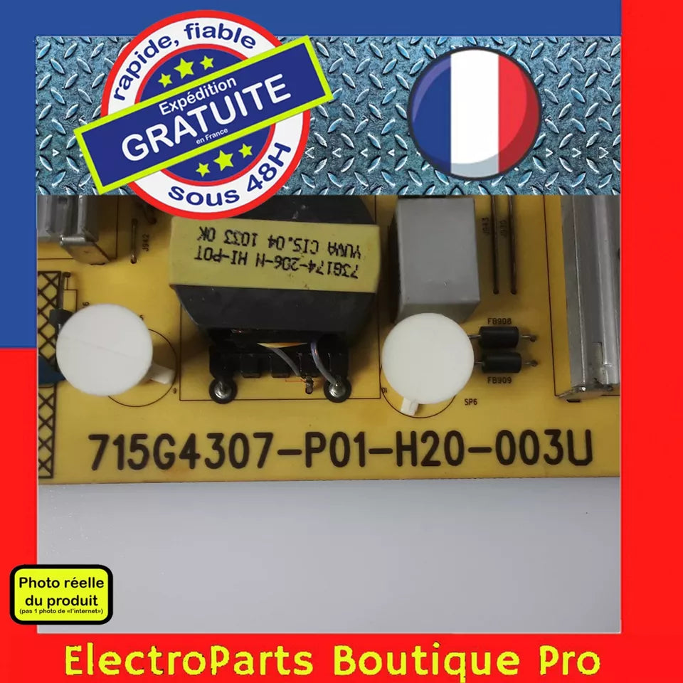 Carte d'alimentation 715G4307-P01-H20-003U pour télé TOSHIBA  TOSHIBA 42SL738F