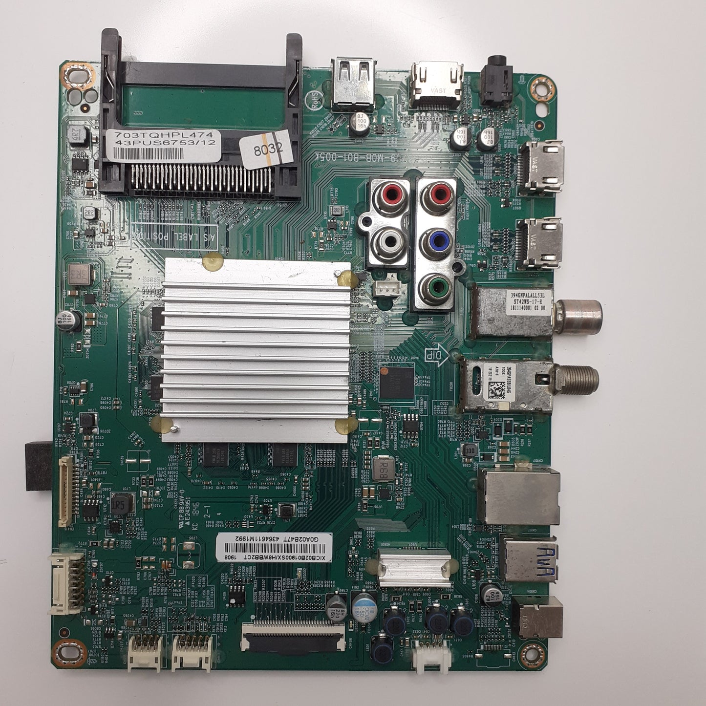 CARTE PRINCIPALE 709TQHPL474 / 715G8709-M0B-B01-005K pour Télé PHILIPS 43PUS6753/12