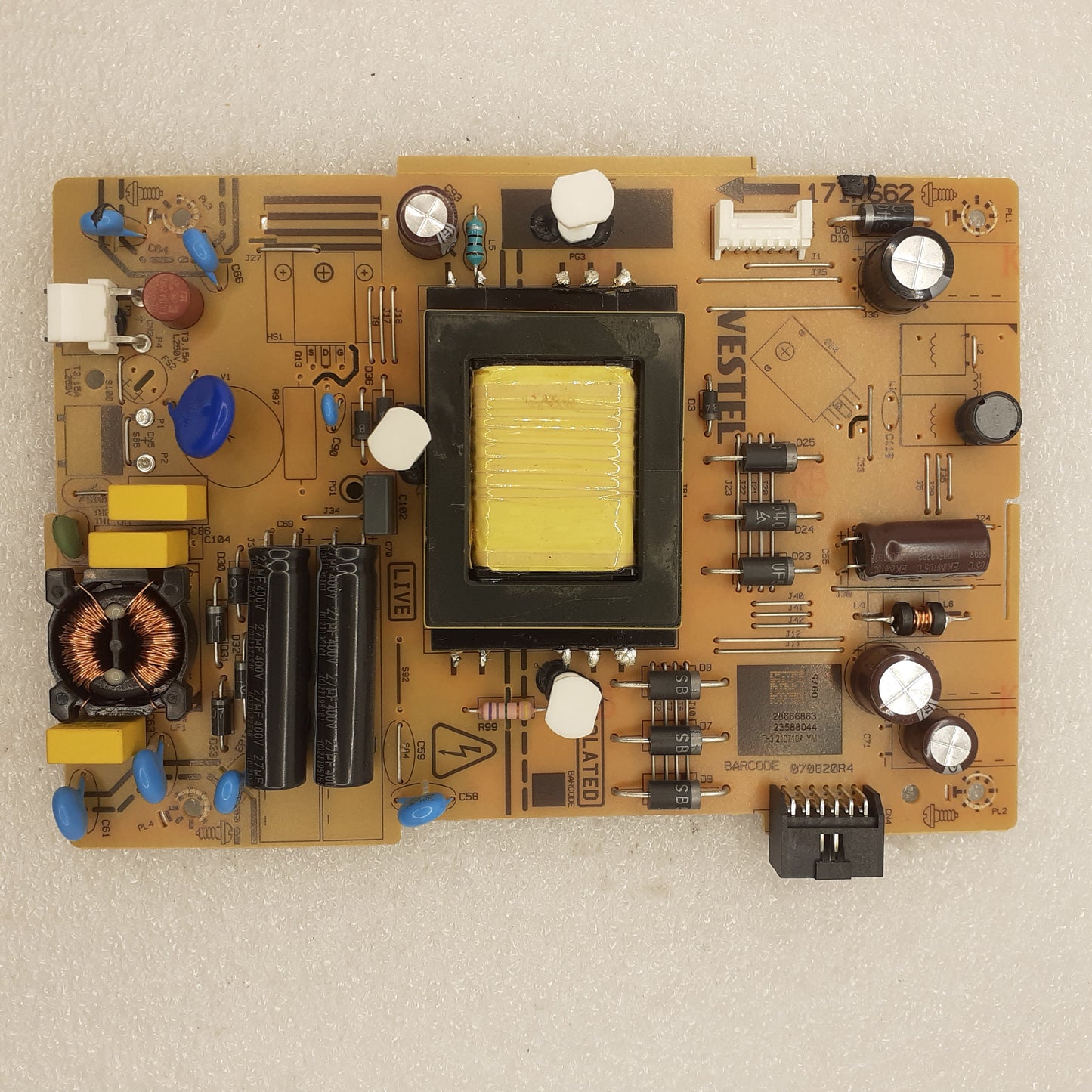 CARTE D'ALIMENTATION VESTEL 23588044 pour Télé HITACHI 32F52HE2150