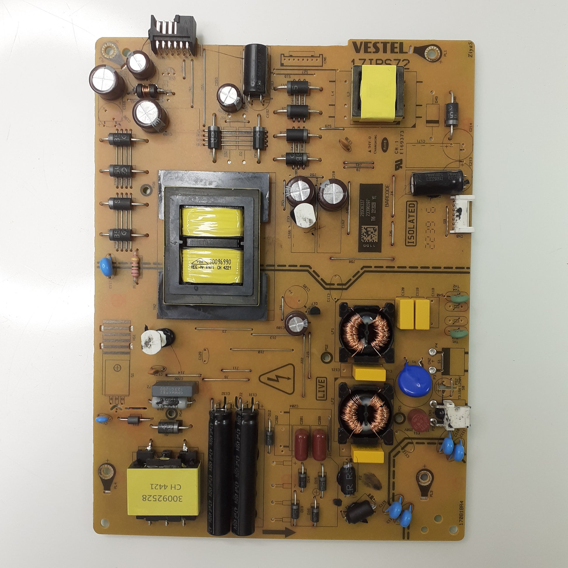 CARTE D'ALIMENTATION VESTEL 23396597 pour Télé HITACHI  43FB35HAK5451