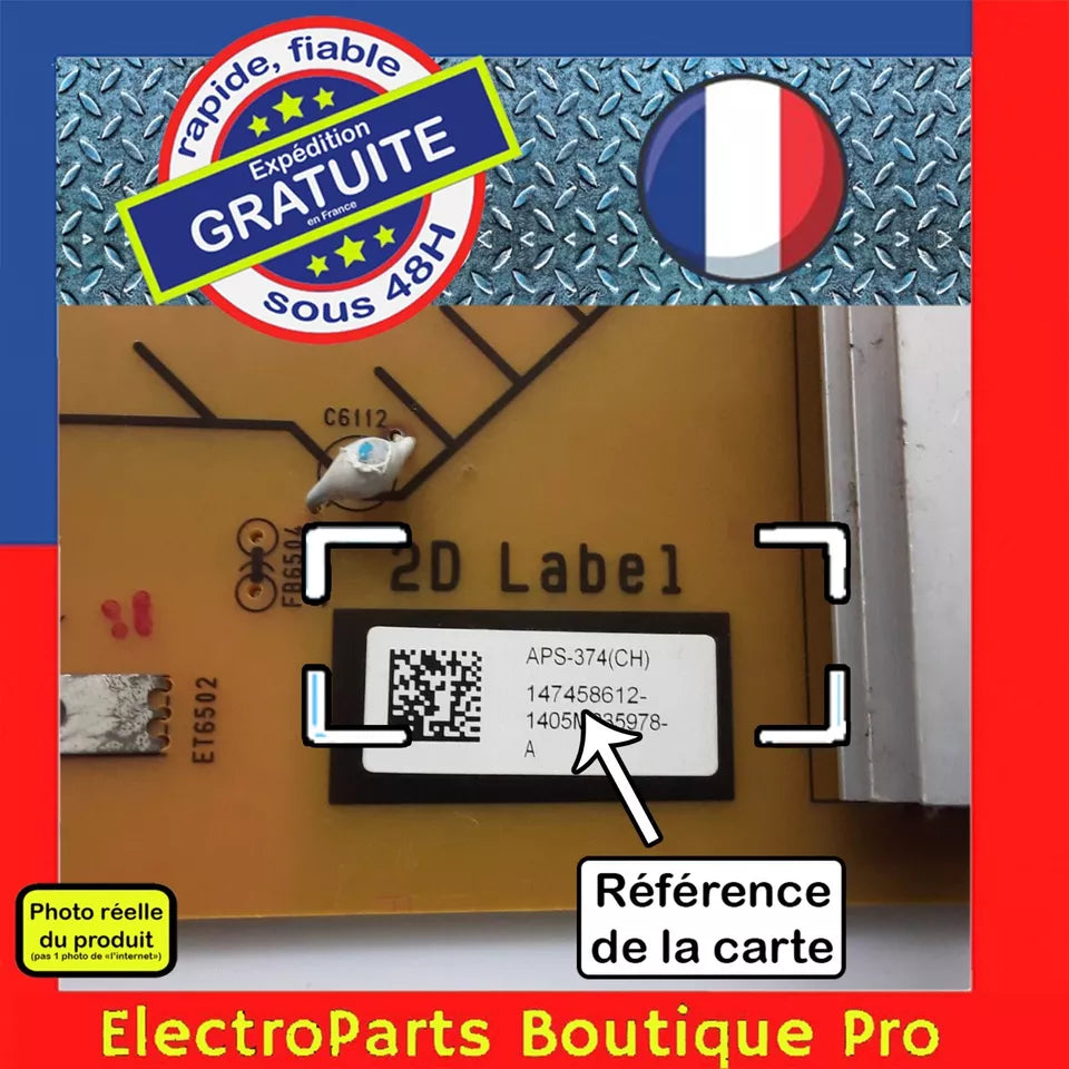 Carte d'alimentation 147458612 pour télé SONY KDL-60W605B