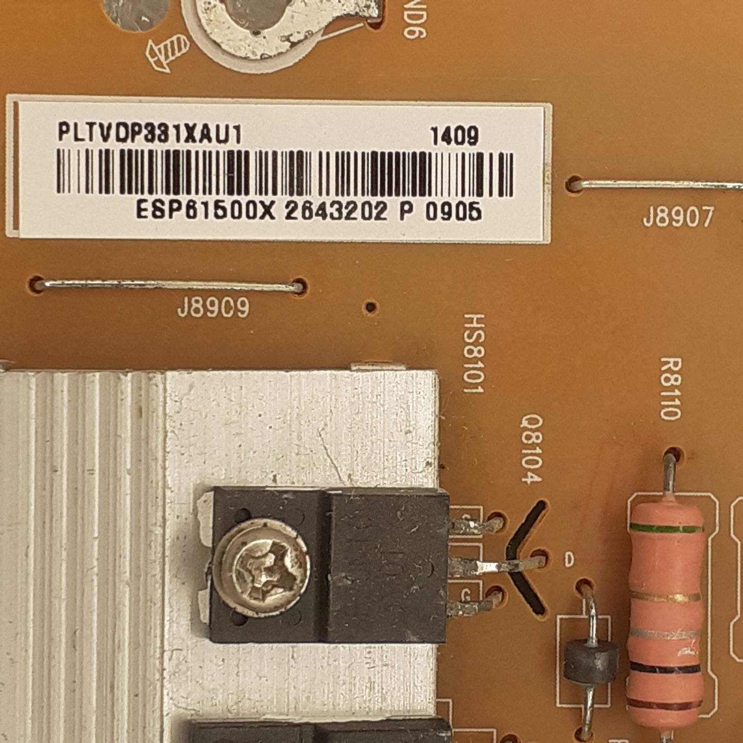 CARTE D'ALIMENTATION PLTVDP331XAU1 / 715G6353-P0B-001-0020 pour Télé PHILIPS 40PFH4309