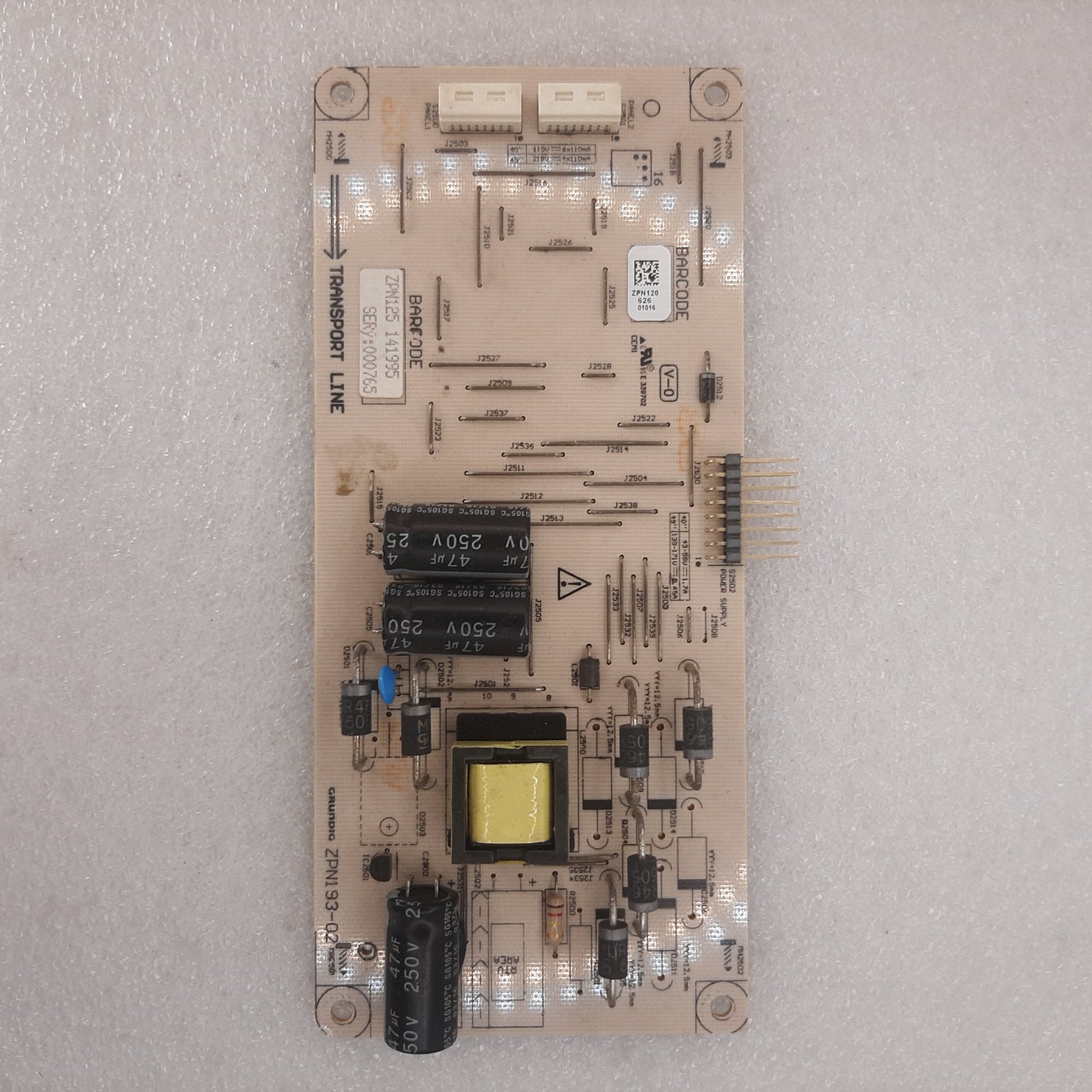 PILOTE LED BEKO ZPN125 / ZPN120 pour Télé GRUNDIG B49L 9672