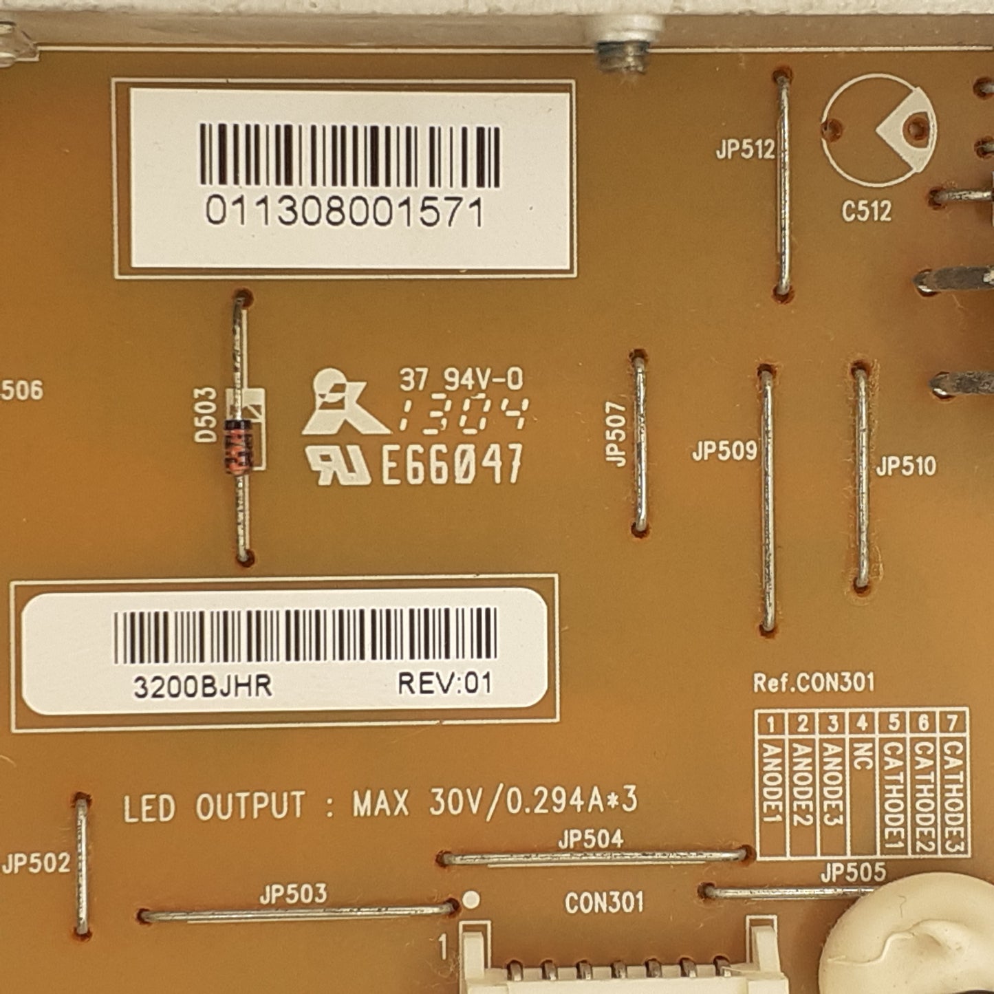 CARTE D'ALIMENTATION 3200BJHR  REV:01UE-3790-01UN-LF pour Télé TOSHIBA 