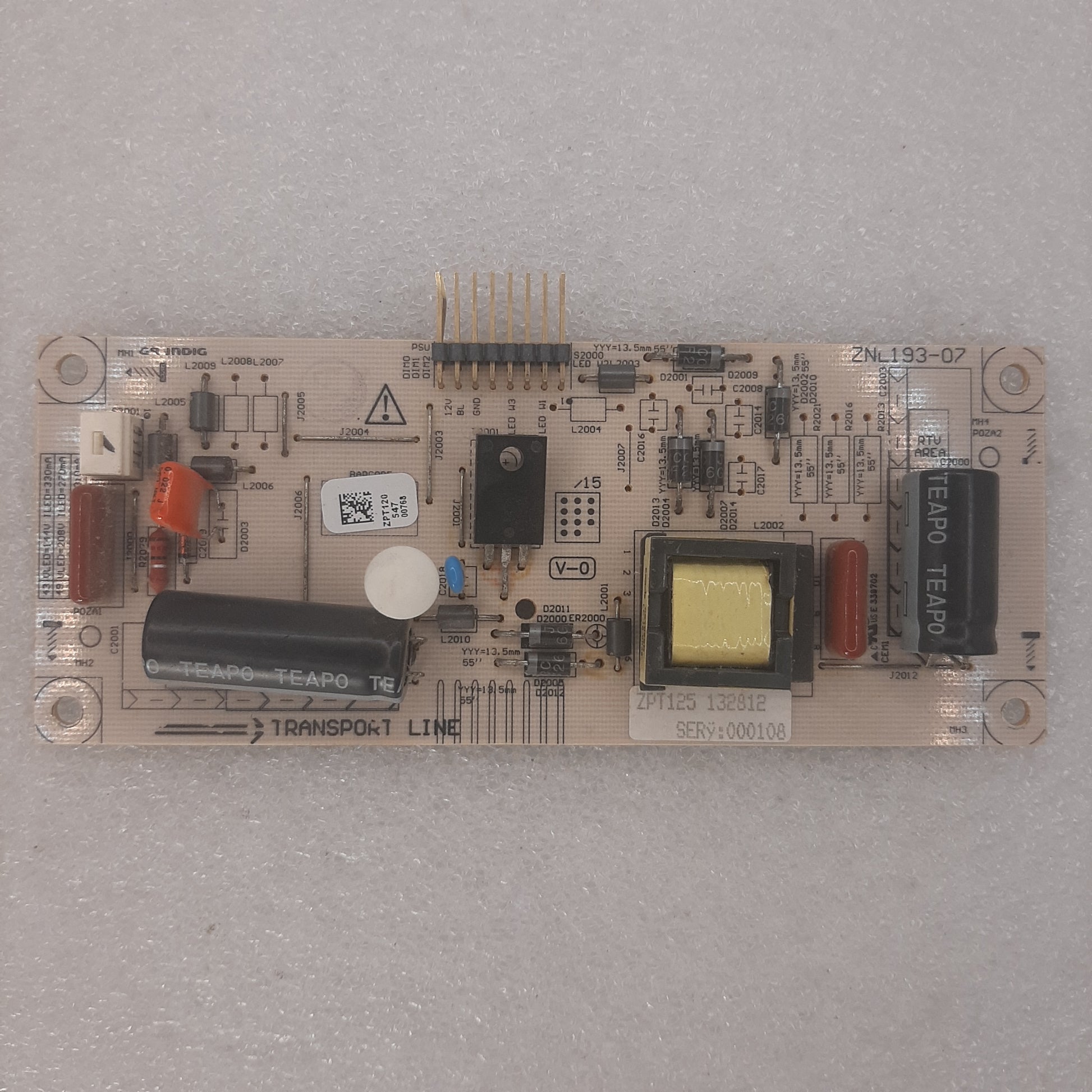 PILOTE LED ZPT125 / ZPT120 pour Télé GRUNDIG 