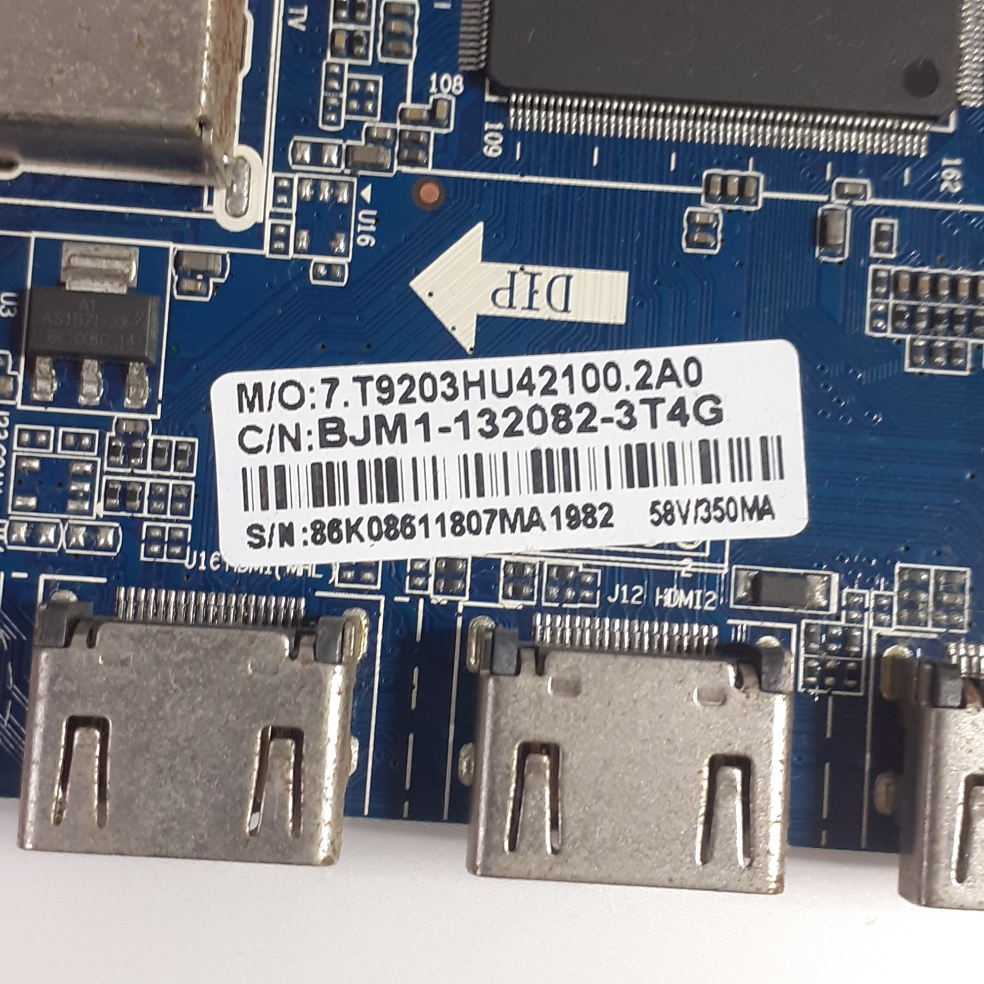 CARTE PRINCIPALE BJM1-132082-3T4G / CV9203H-U42 pour Télé BRANDT B3232HD LED