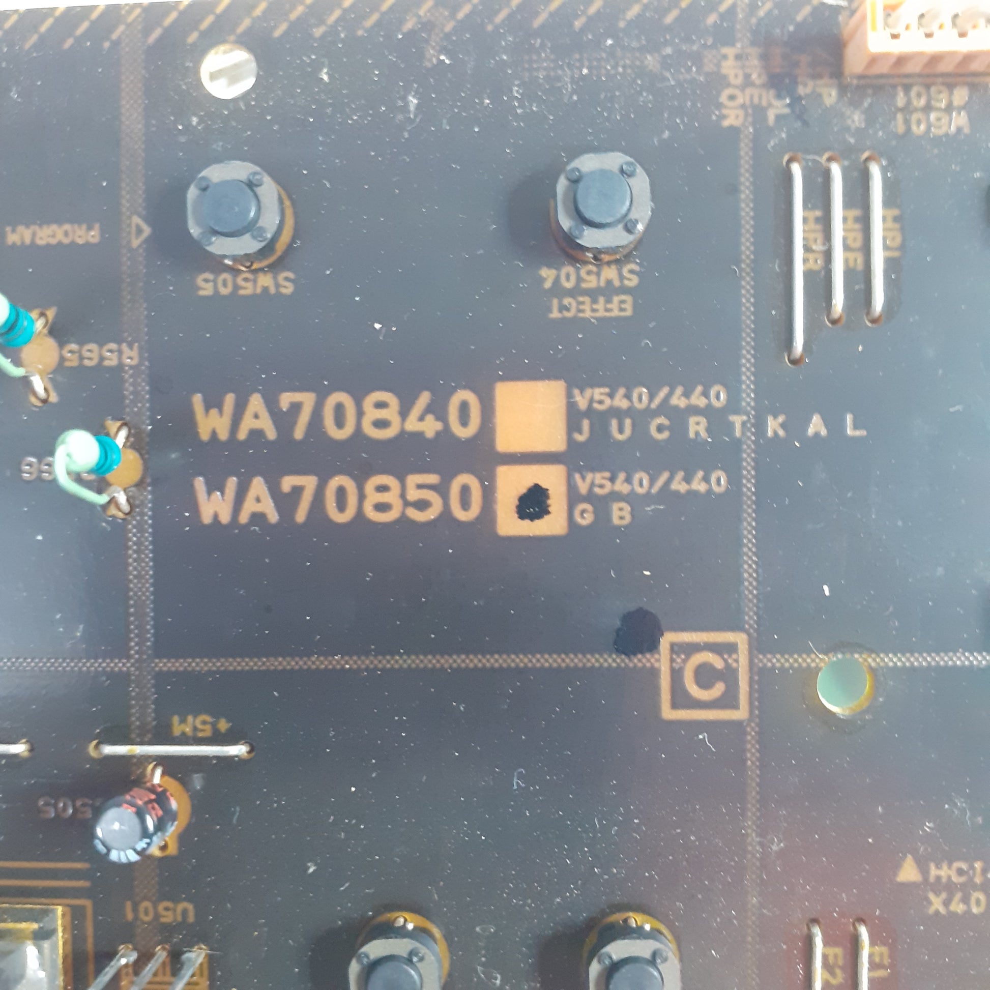 CARTE DE COMMANDE WA70850 pour ampli YAMAHA RX-V440RDS