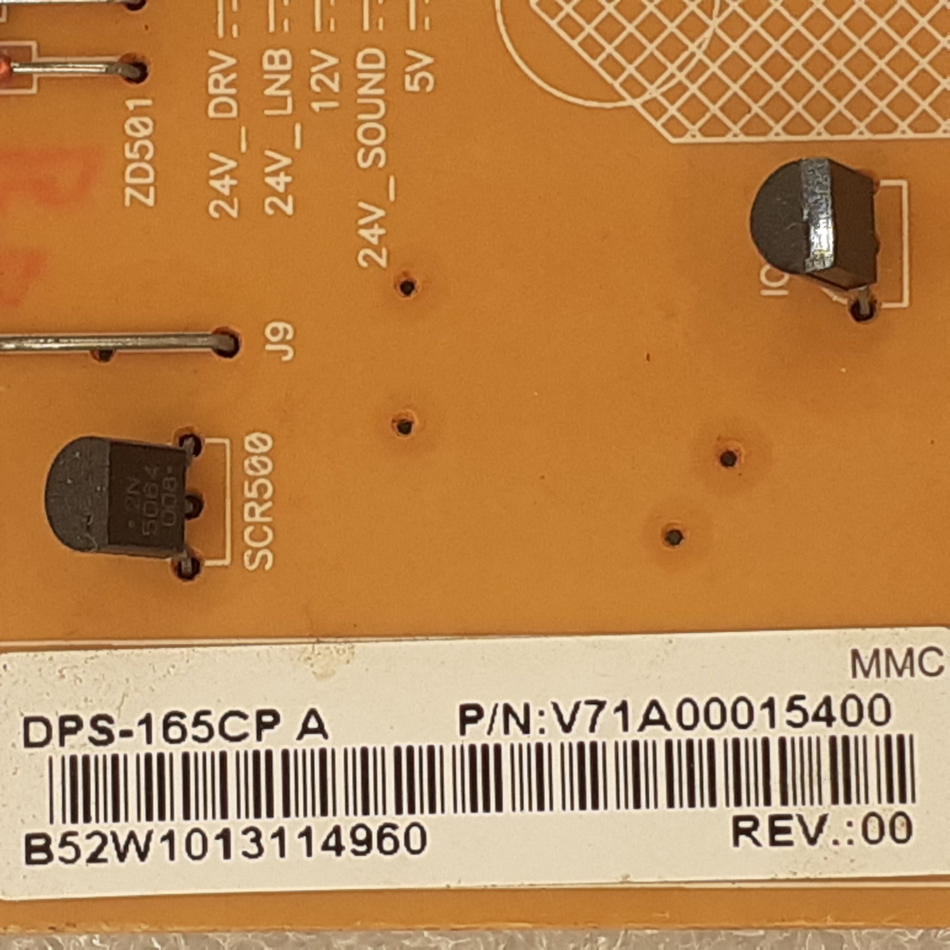 CARTE D'ALIMENTATION V71A00015400 / DPS-165CP pour Télé TOSHIBA 40SL733
