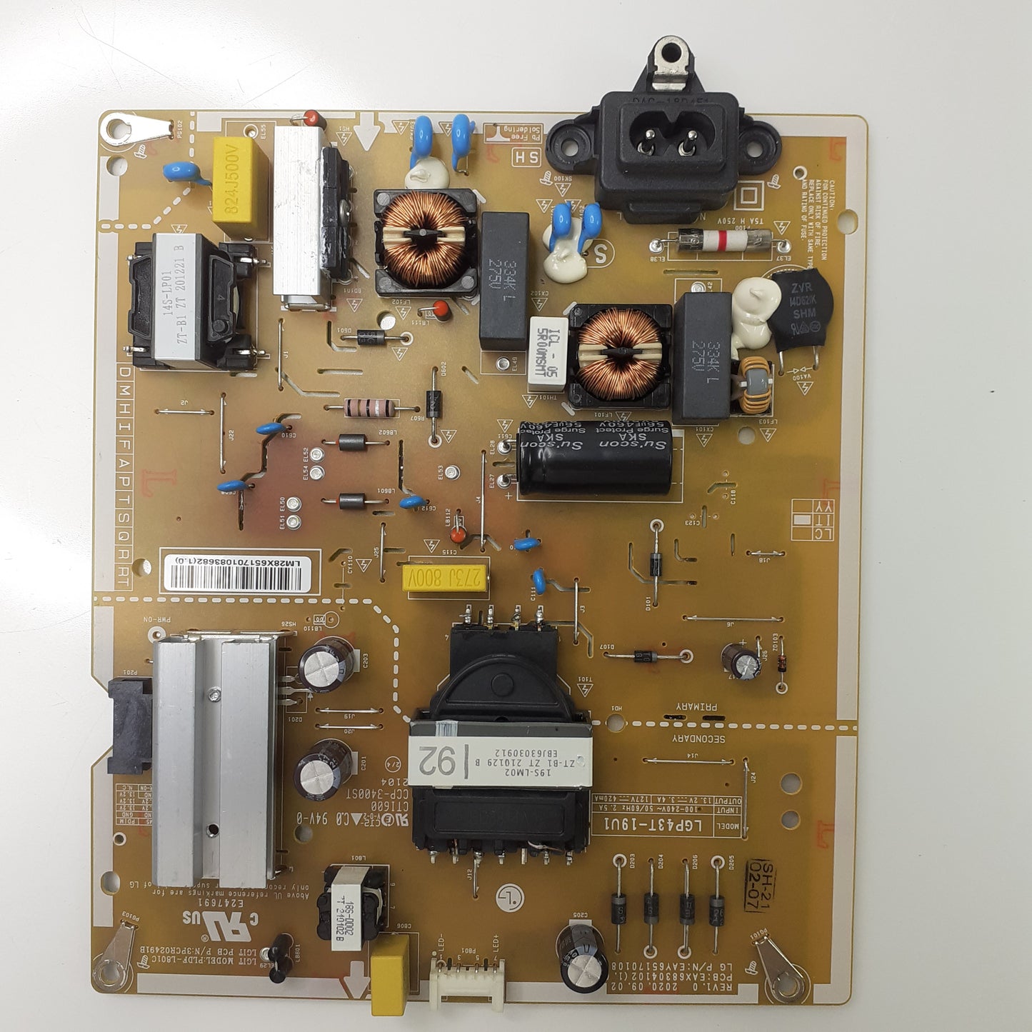 CARTE D'ALIMENTATION EAY65170108 pour Télé LG 43UP76906LE