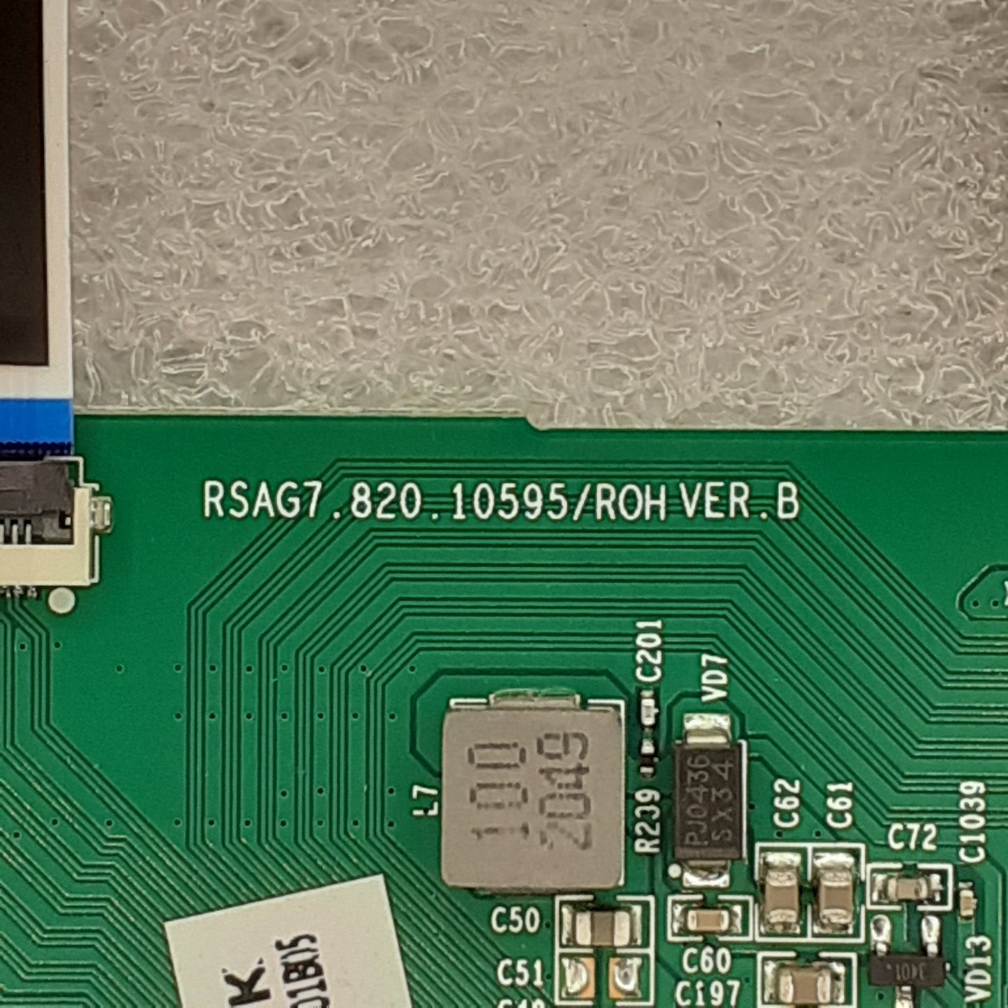 Carte T-CON RSAG7.820.10595/ROH VER.B pour Télé HISENSE  50A7GQ