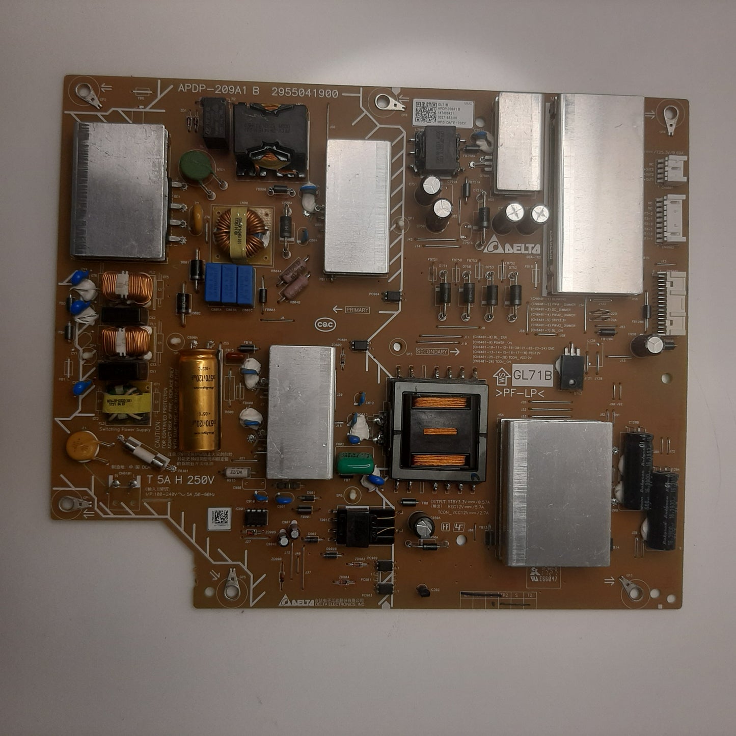 CARTE D'ALIMENTATION DELTA 147468421 pour Télé SONY KD-55XE8596