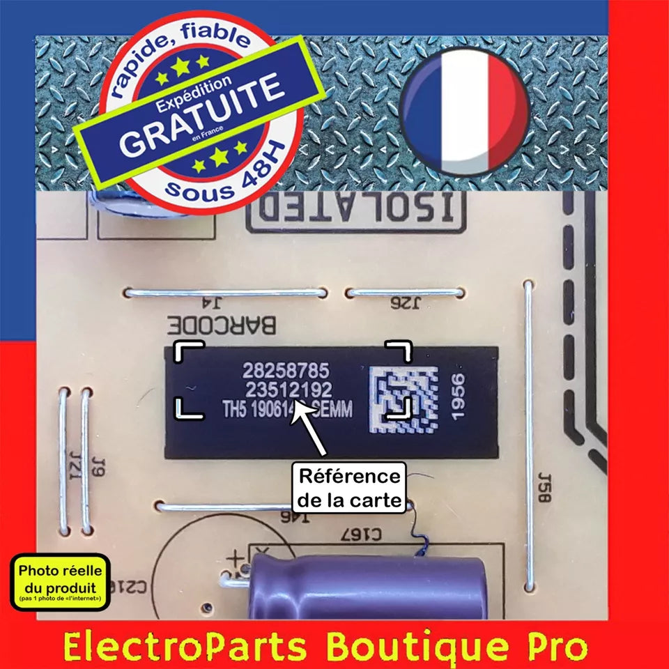 Carte d'alimentation 17IPS72 23512192 pour télé TECHWOOD TK55UHDS30B