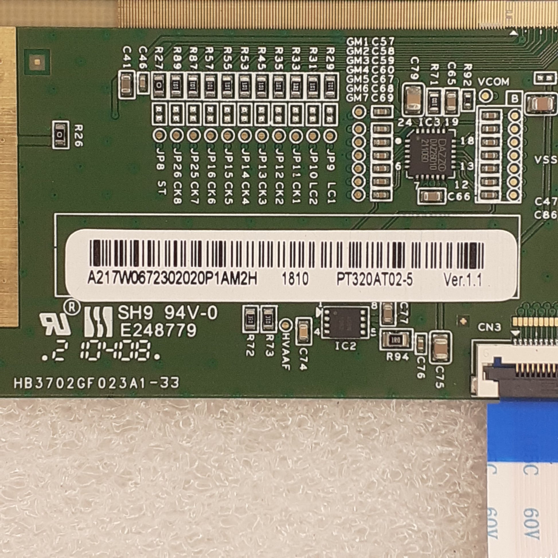 Carte T-CON PT320AT02-5-XR-1 pour Télé HISENSE  32A5600F