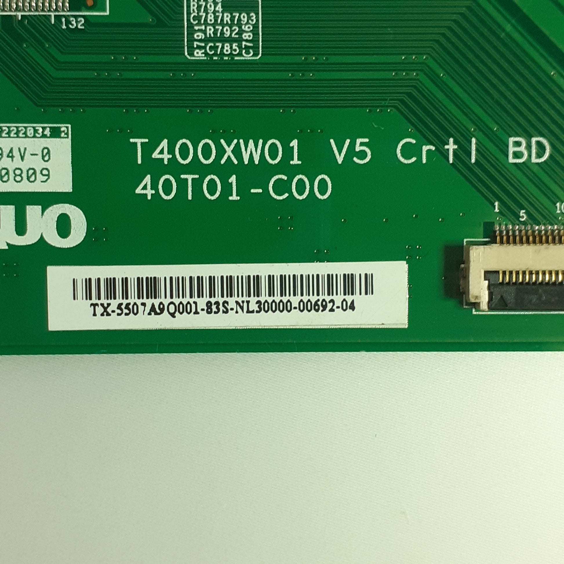 CARTE T-CON AUO T400XW01 V5 / 40T01-C00 pour Télé SAMSUNG LE40A466