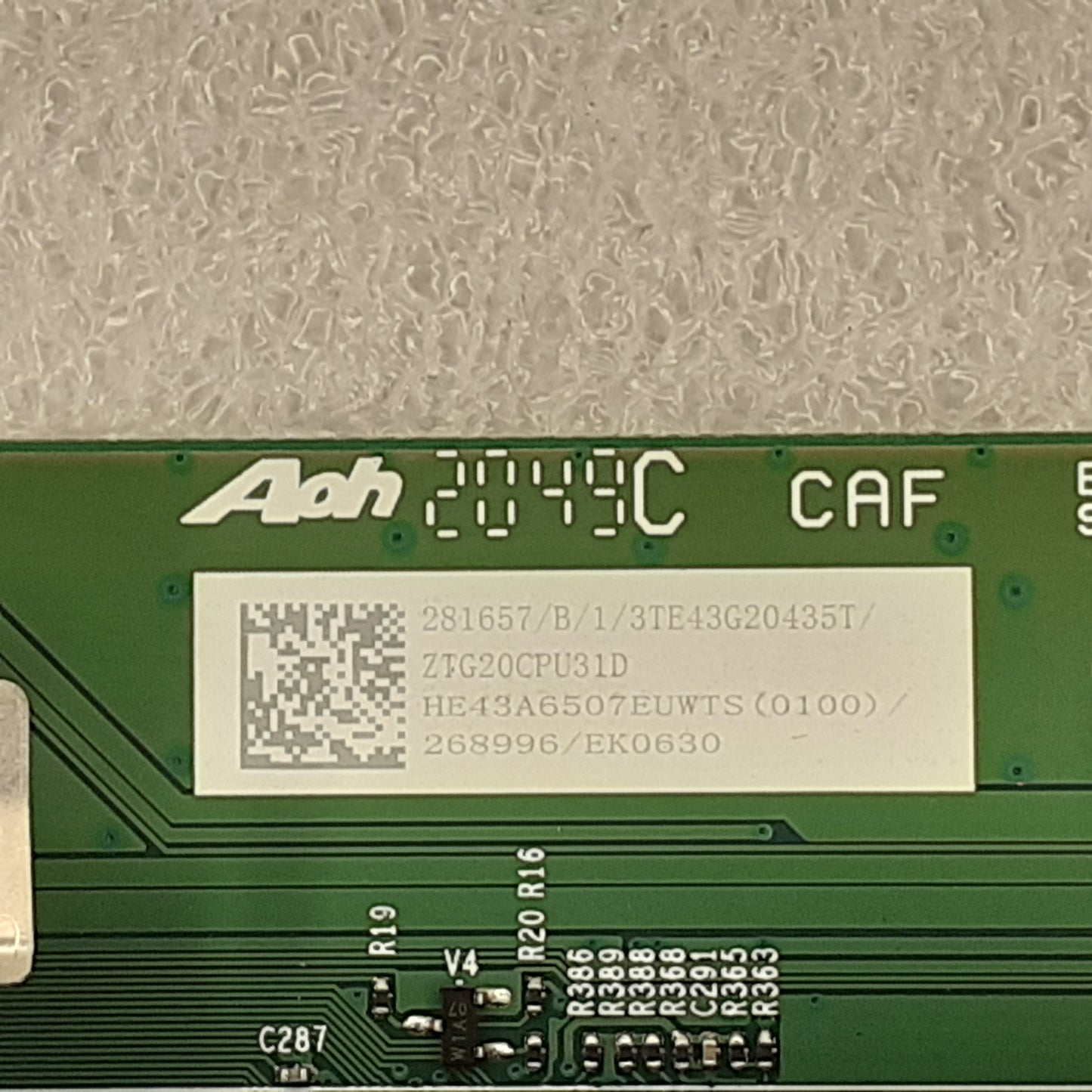 CARTE PRINCIPALE HE43A6507EUWT(0100)/268996/EK0630 / RSAG7.820.9580/ROH pour Télé HISENSE  43A7500F