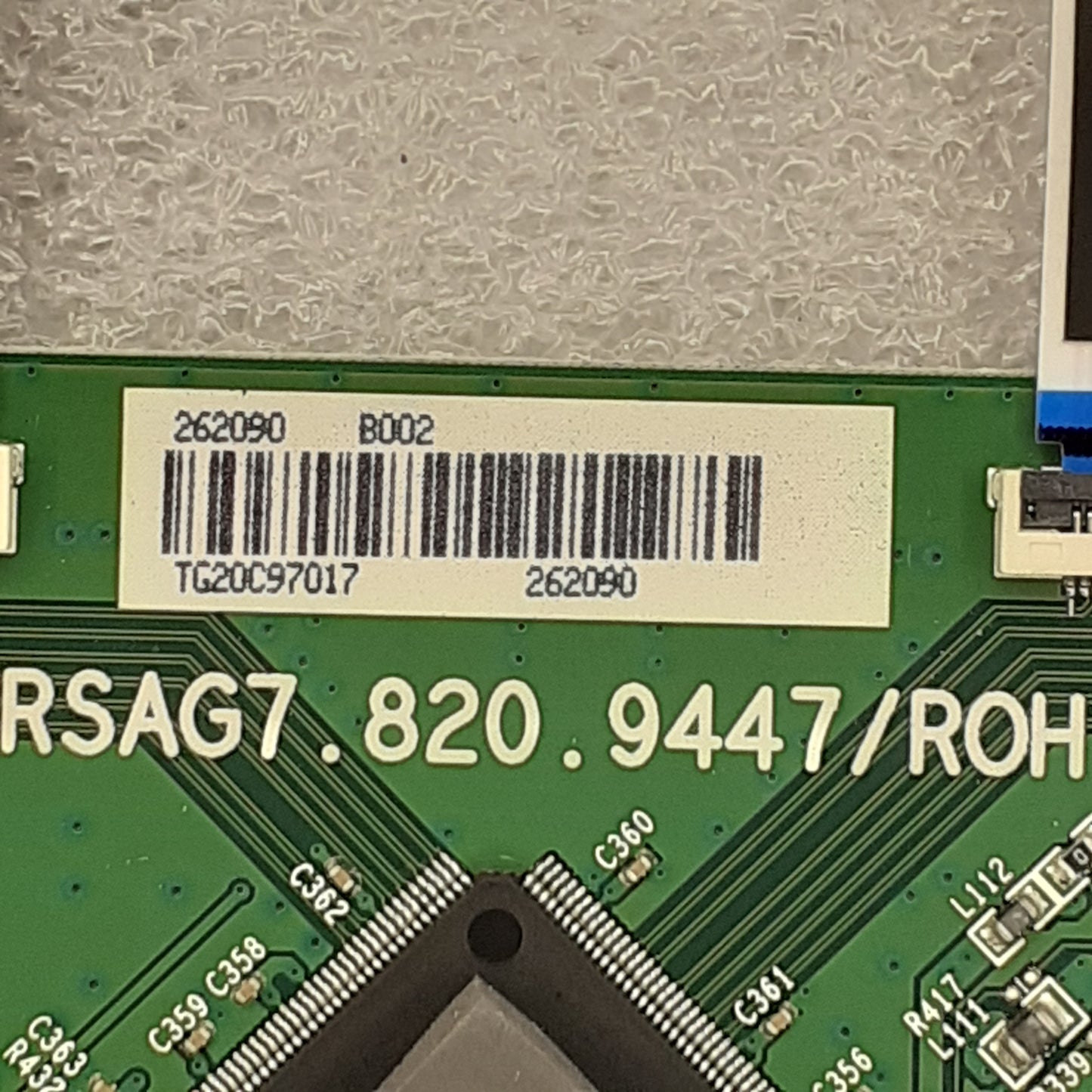 CARTE T-CON RSAG7.820.9447/ROH pour Télé HISENSE  43A7500F