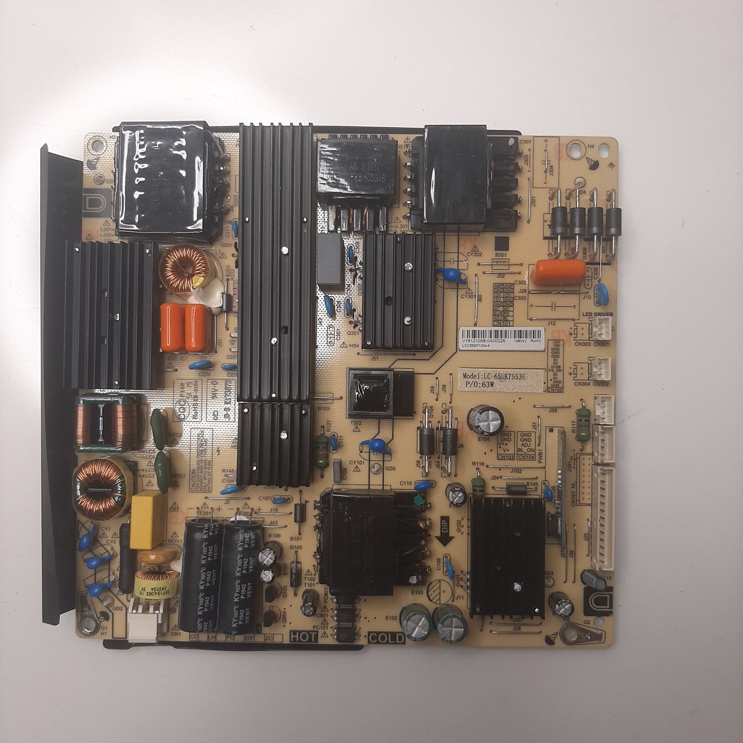 CARTE D'ALIMENTATION LSC650FN04-4 LC-65UK7553E pour Télé SHARP  65BL5EA