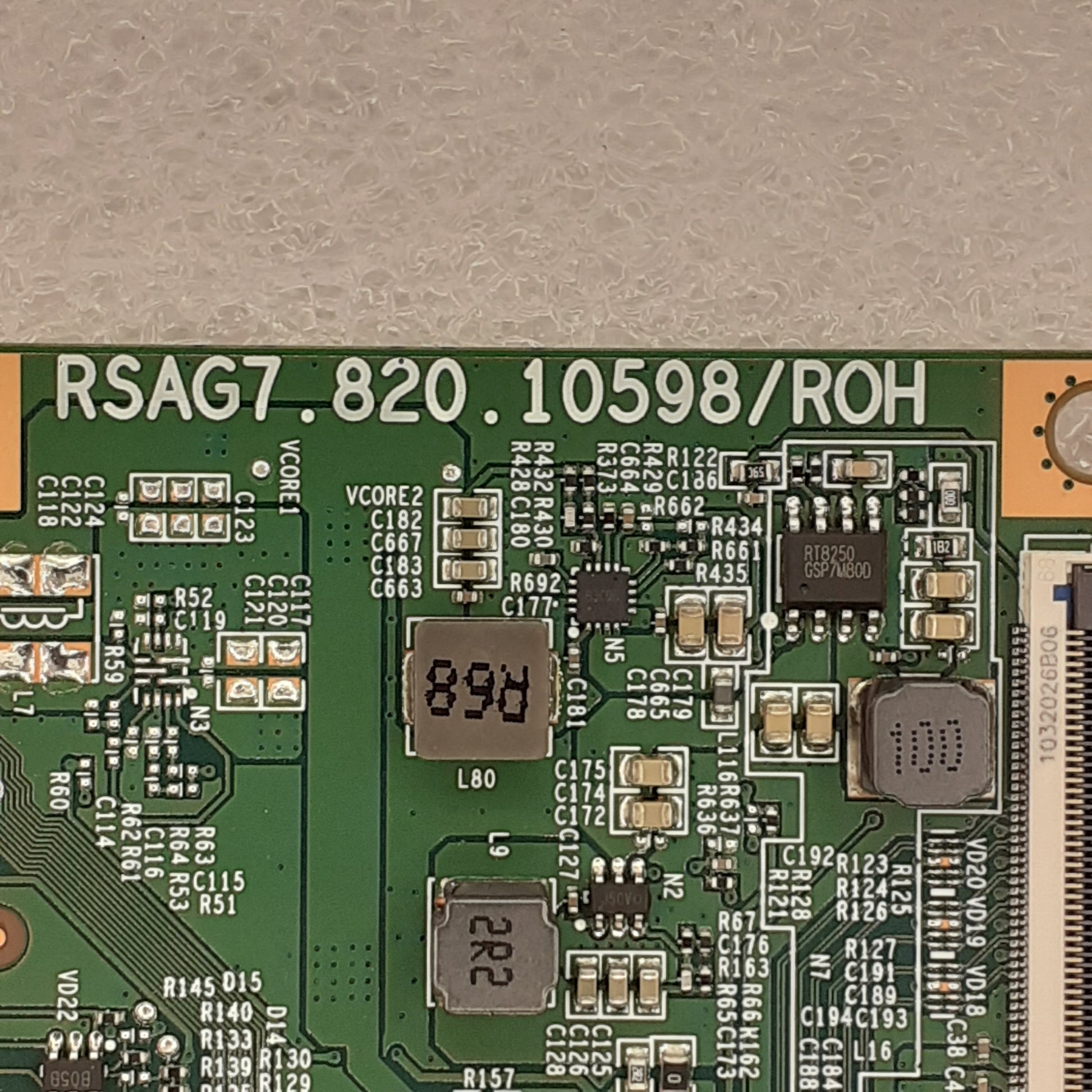 Carte T-CON RSAG7.820.10598/ROH pour Télé HISENSE  55U8GQ