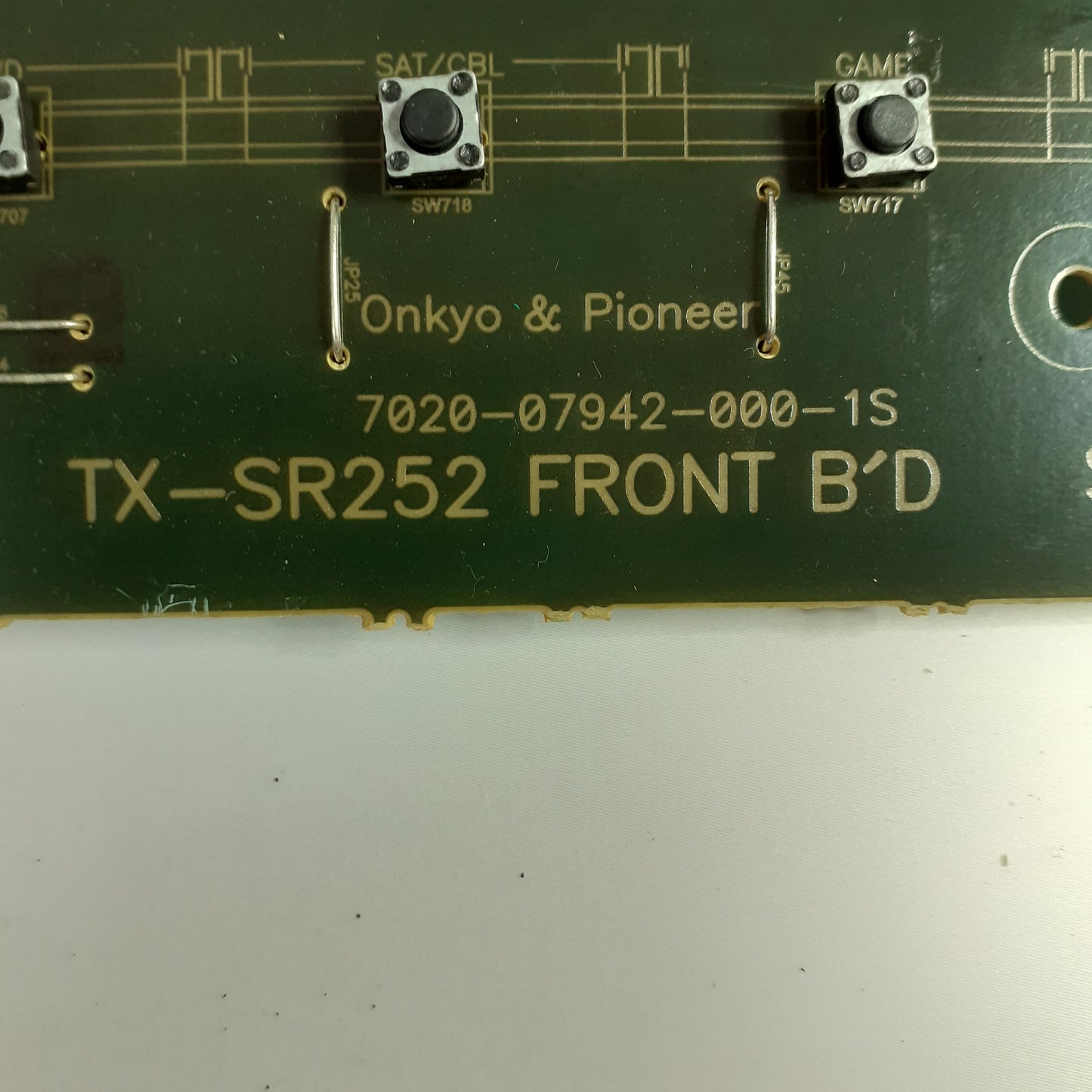 CARTE DE COMMANDE TX-SR252 FRONT pour ampli ONKYO TX-SR252