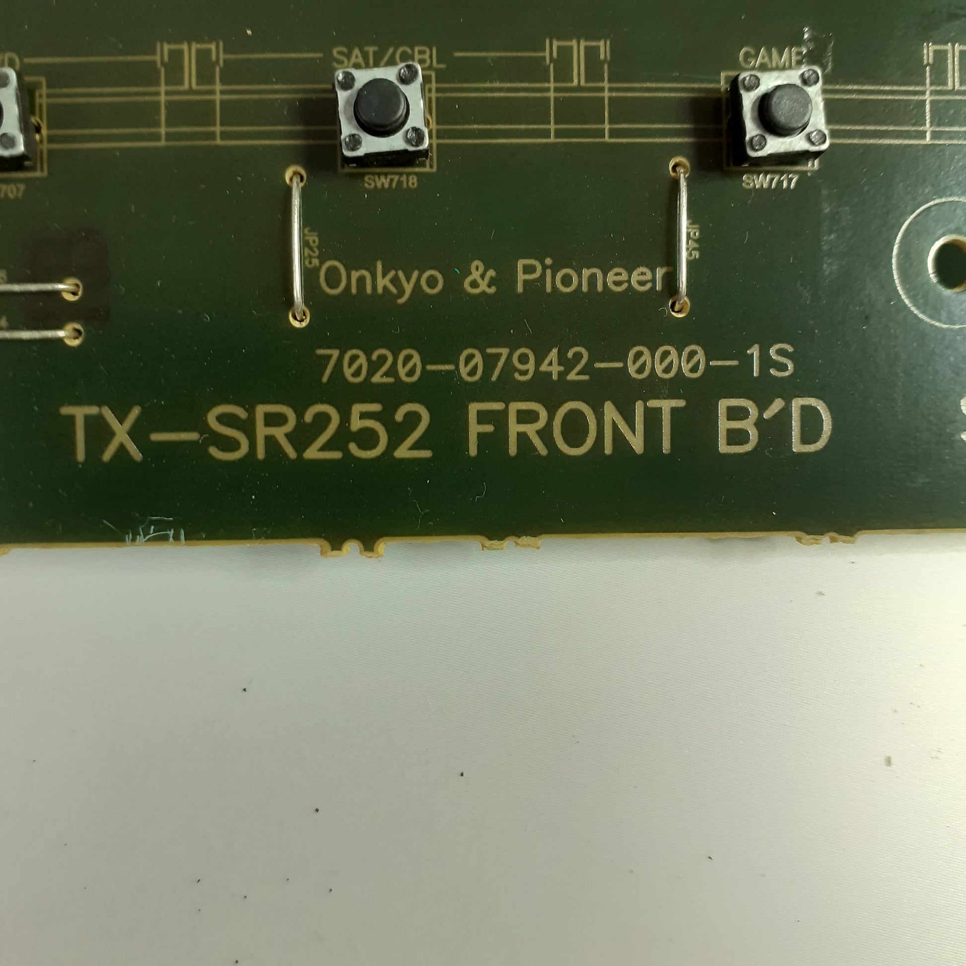 CARTE DE COMMANDE TX-SR252 FRONT pour ampli ONKYO TX-SR252