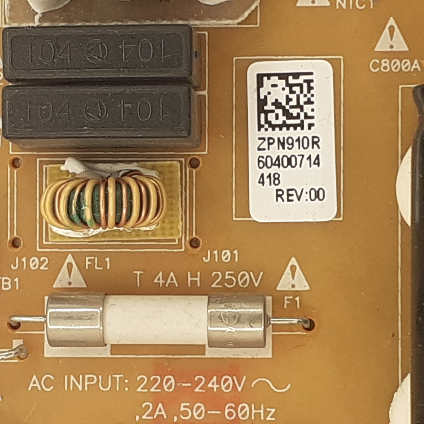 CARTE D'ALIMENTATION ZPN910R pour Télé GRUNDIG 55 VLX 7620