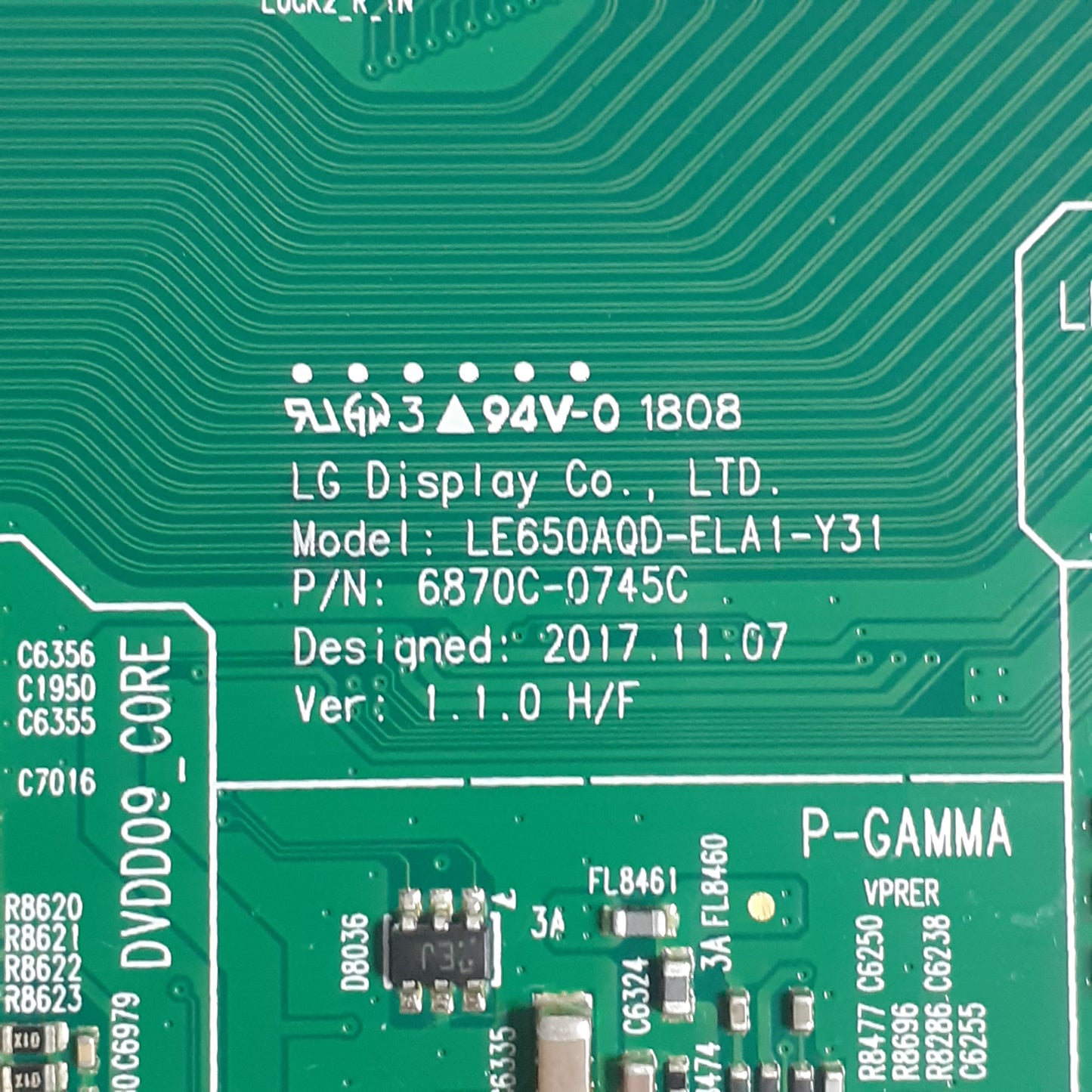 CARTE T-CON LG 6870c-0745c pour Télé PANASONIC TX-55FZ800E