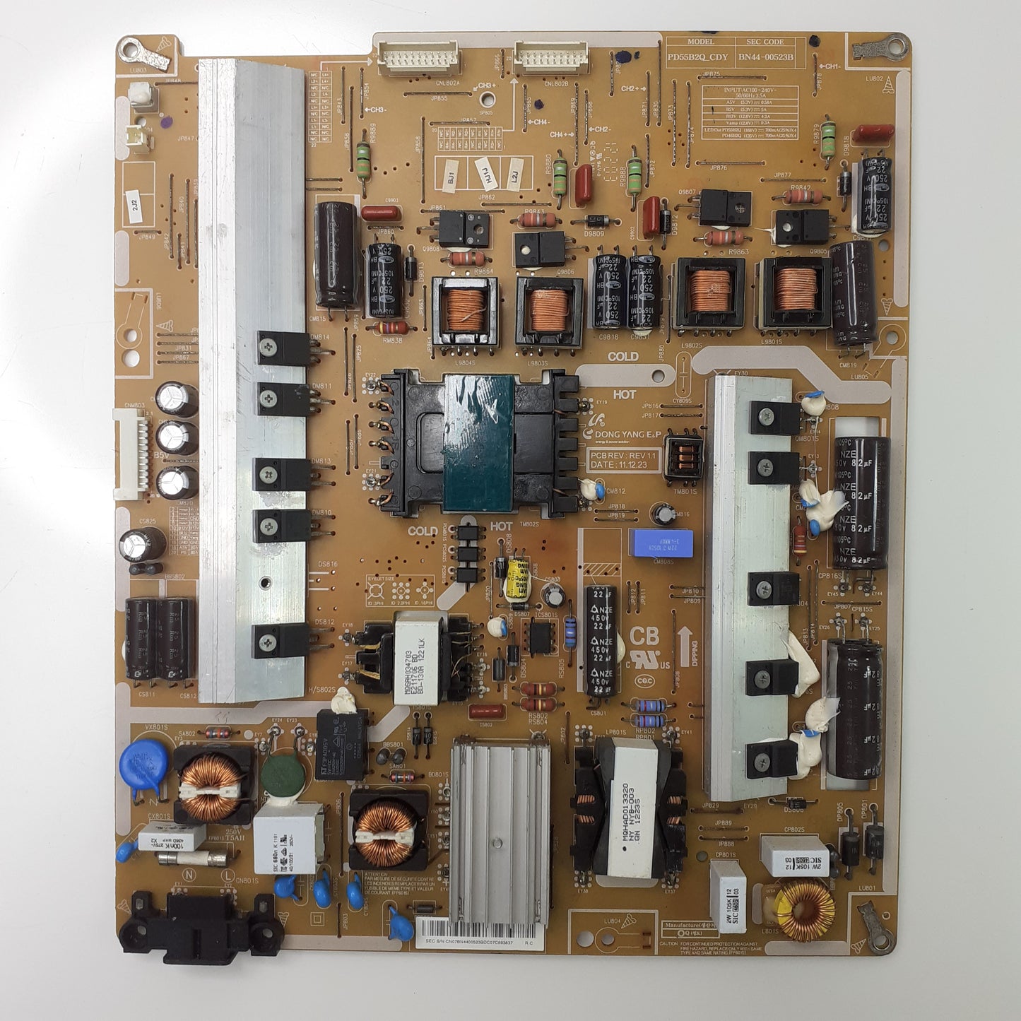 CARTE D'ALIMENTATION BN44-00523b pour Télé SAMSUNG  UE55ES8000