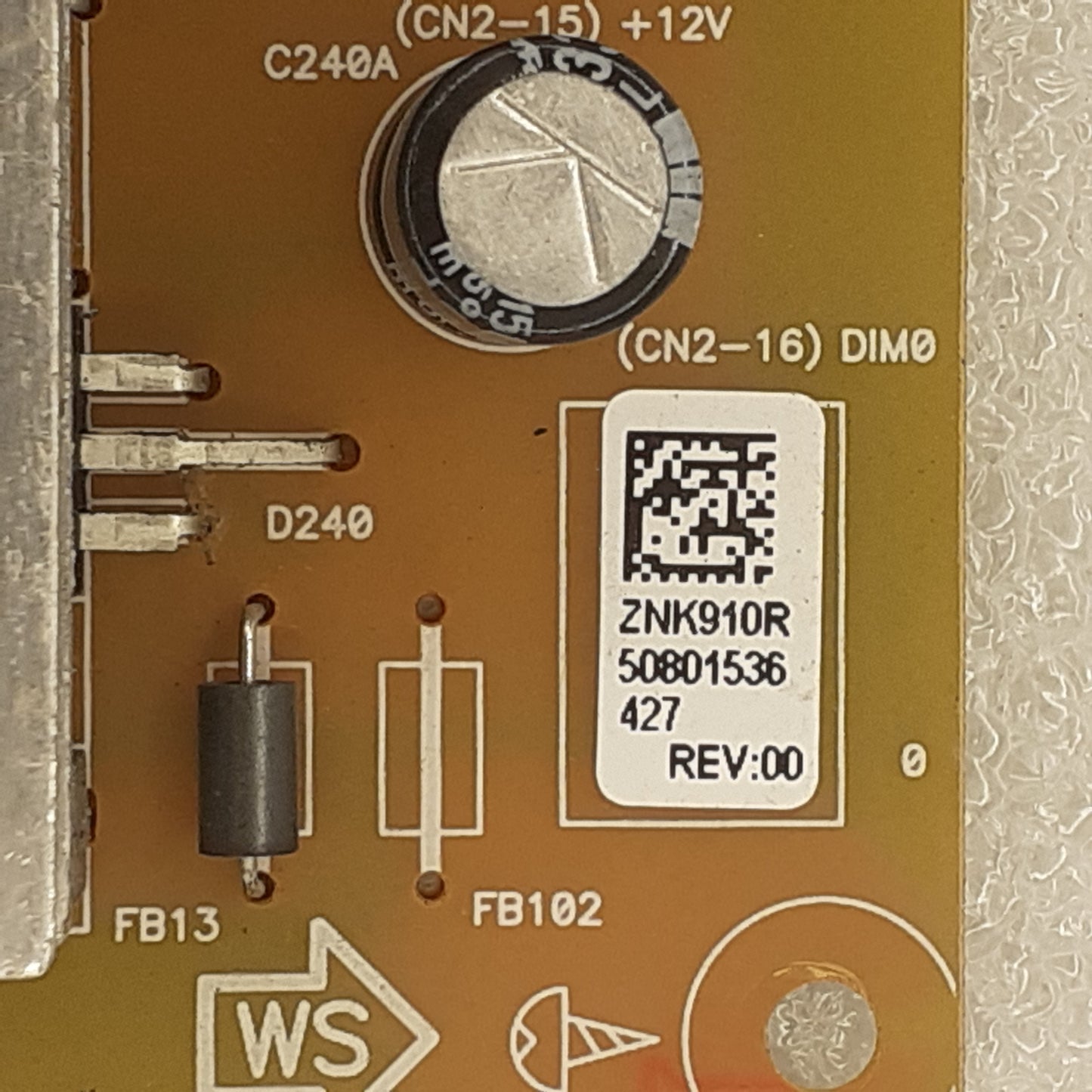 CARTE D'ALIMENTATION ZNK910R pour Télé GRUNDIG 55 VLX 7730 WP