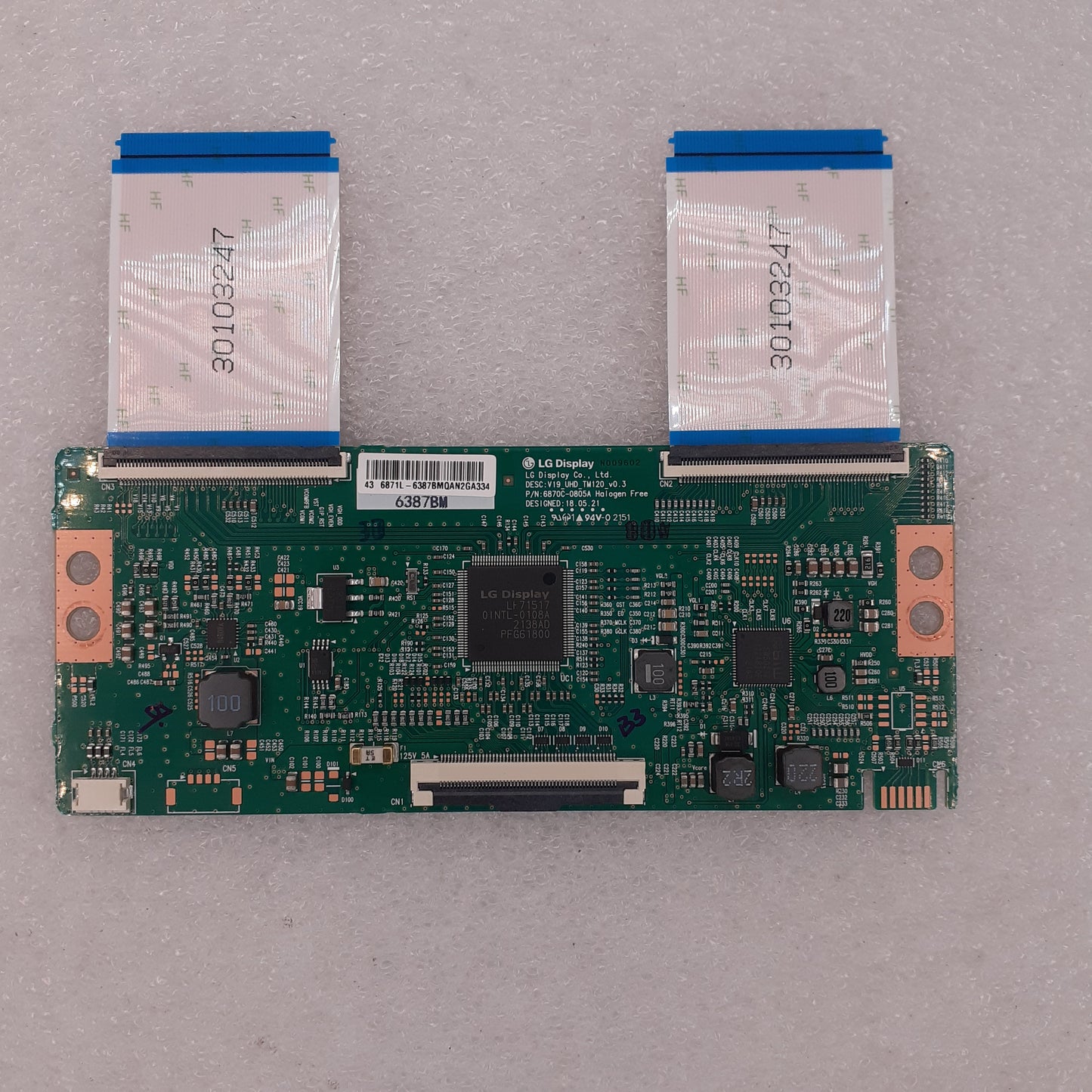 CARTE T-CON LG 6870c-0805a pour Télé PANASONIC  TX-43LX610E