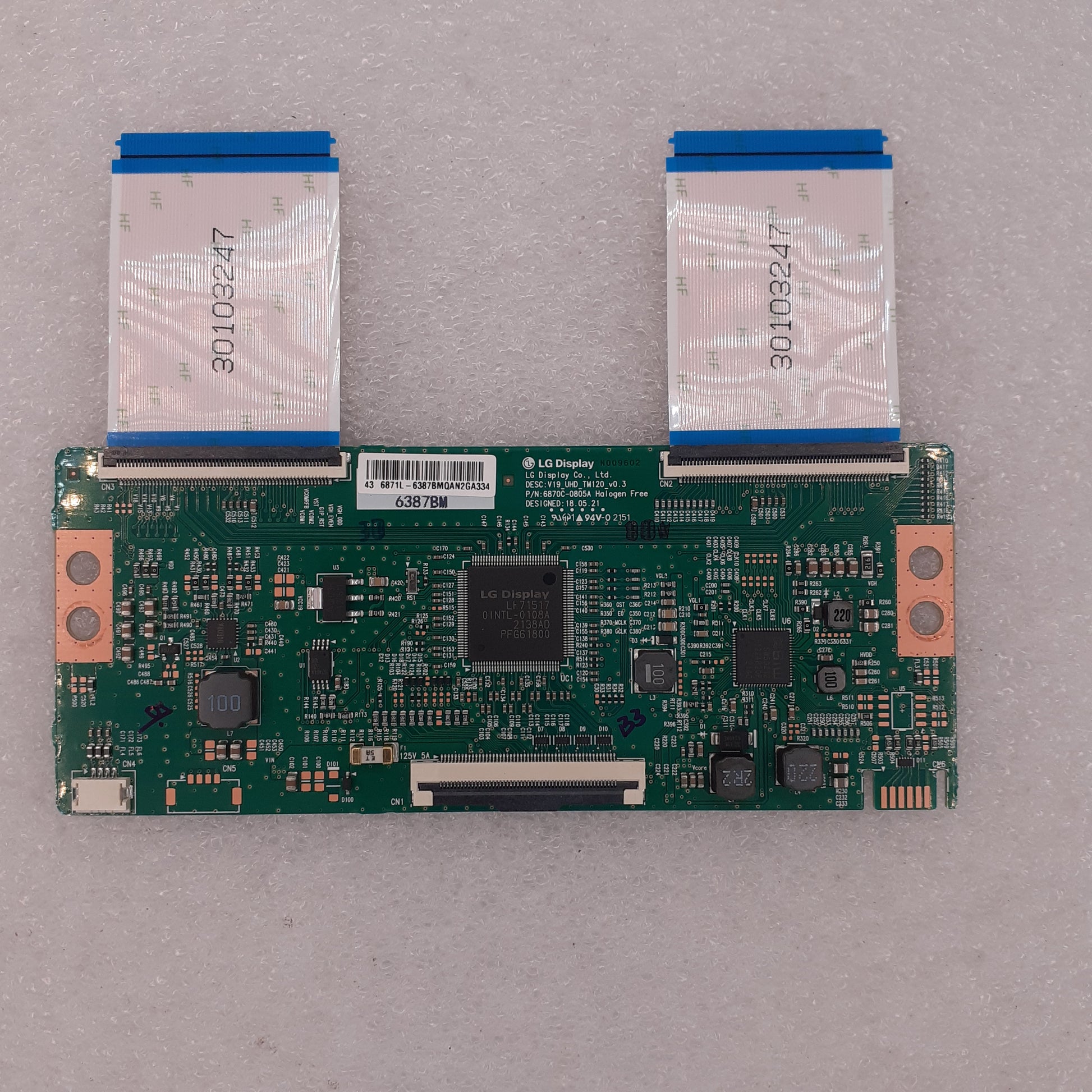 CARTE T-CON LG 6870c-0805a pour Télé PANASONIC  TX-43LX610E