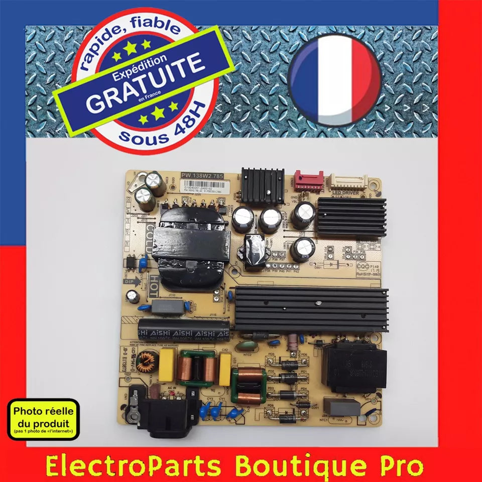 Carte d'alimentation PW.160W2.785_03  pour télé FPS  55A7000