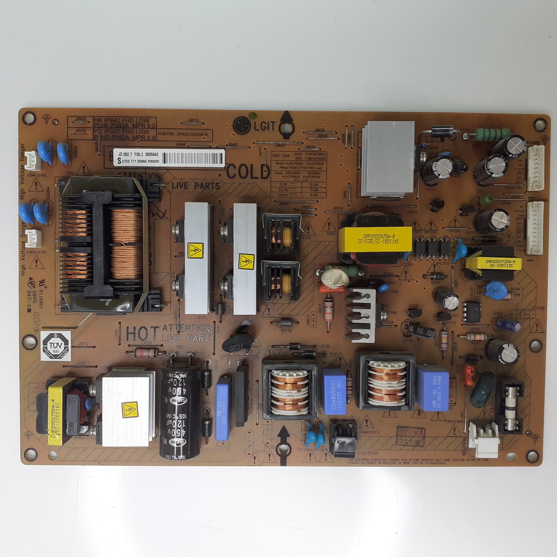 CARTE D'ALIMENTATION PLHF-P983A 272217100966 V30000 pour Télé PHILIPS  42PFL3605H/12
