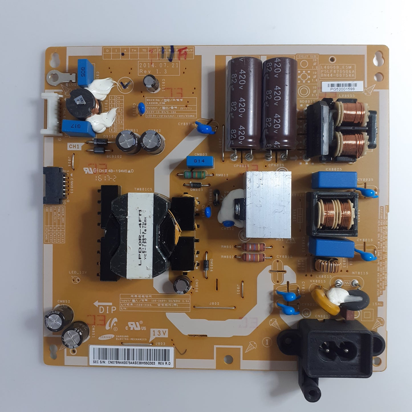 CARTE D'ALIMENTATION BN44-00754A pour Télé SAMSUNG UE40H4200A