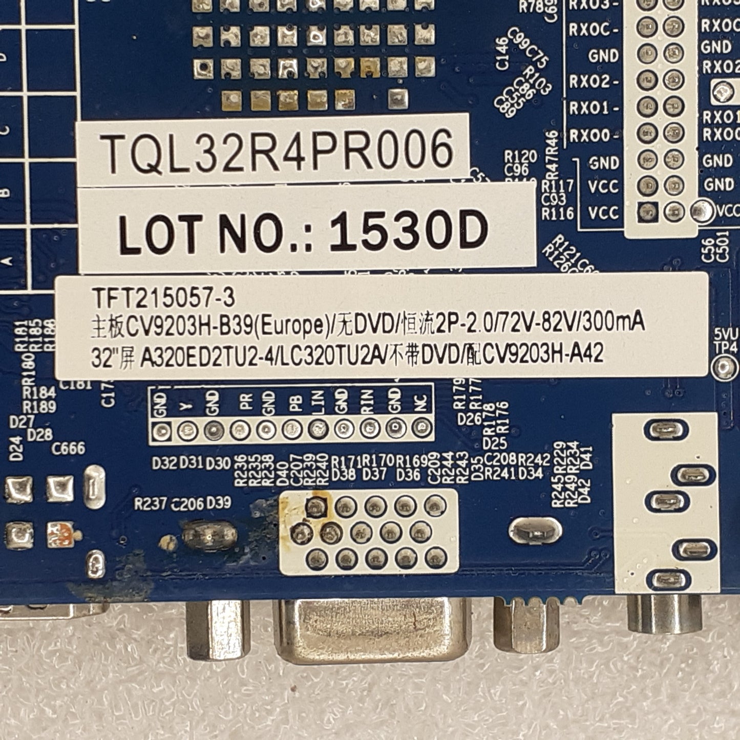Carte principale combinée CV9203H-B39-11-H1 pour Télé POLAROID  TQL32R4PR006