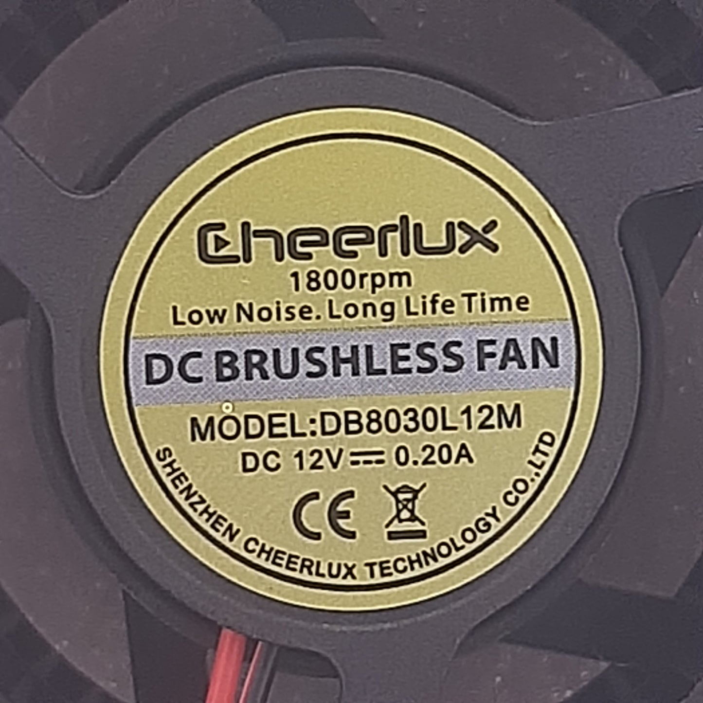 VENTILATEUR CHEERLUX DB8030L12M pour Vidéoprojecteur LED PROJECTOR PROJECTOR F2
