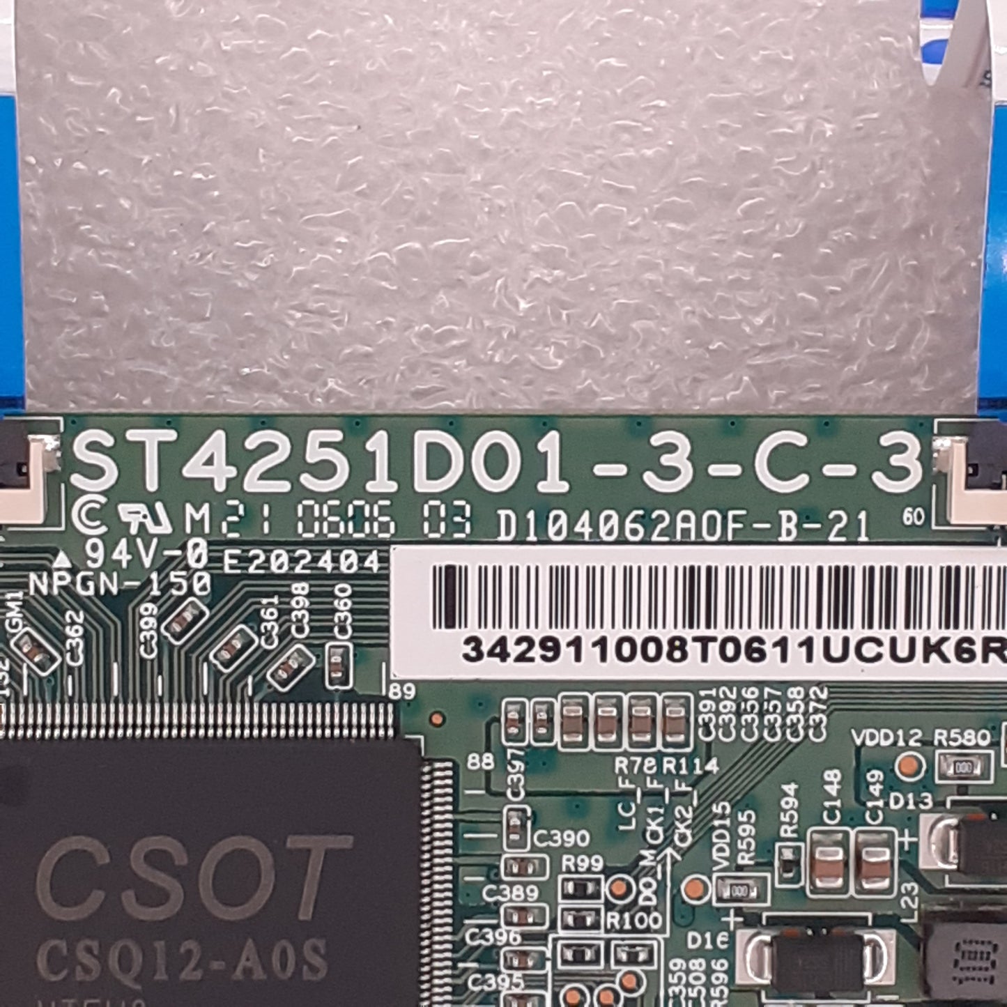 CARTE T-CON ST4251D01-3-C3 pour Télé ESSENTIEL B 43UHDA8000