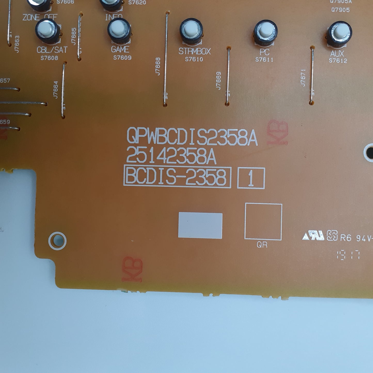 CARTE DE COMMANDE QPWBCDIS2358A / BCDIS-2358 pour ampli ONKYO TX-NR575E