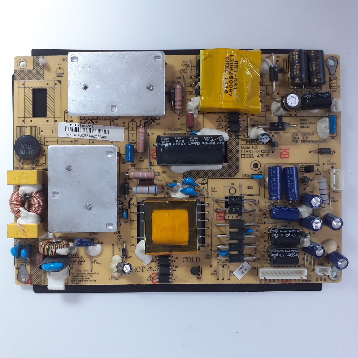 CARTE D'ALIMENTATION HKL-390201 E pour Télé HAIER LE55B7200