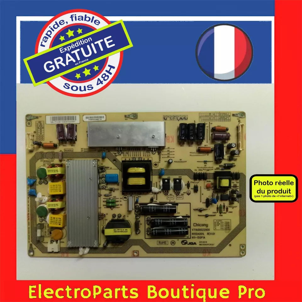 Carte d'alimentation N11-150P1A REV:01 9MC150A01FC3V3LF pour télé TOSHIBA 46"